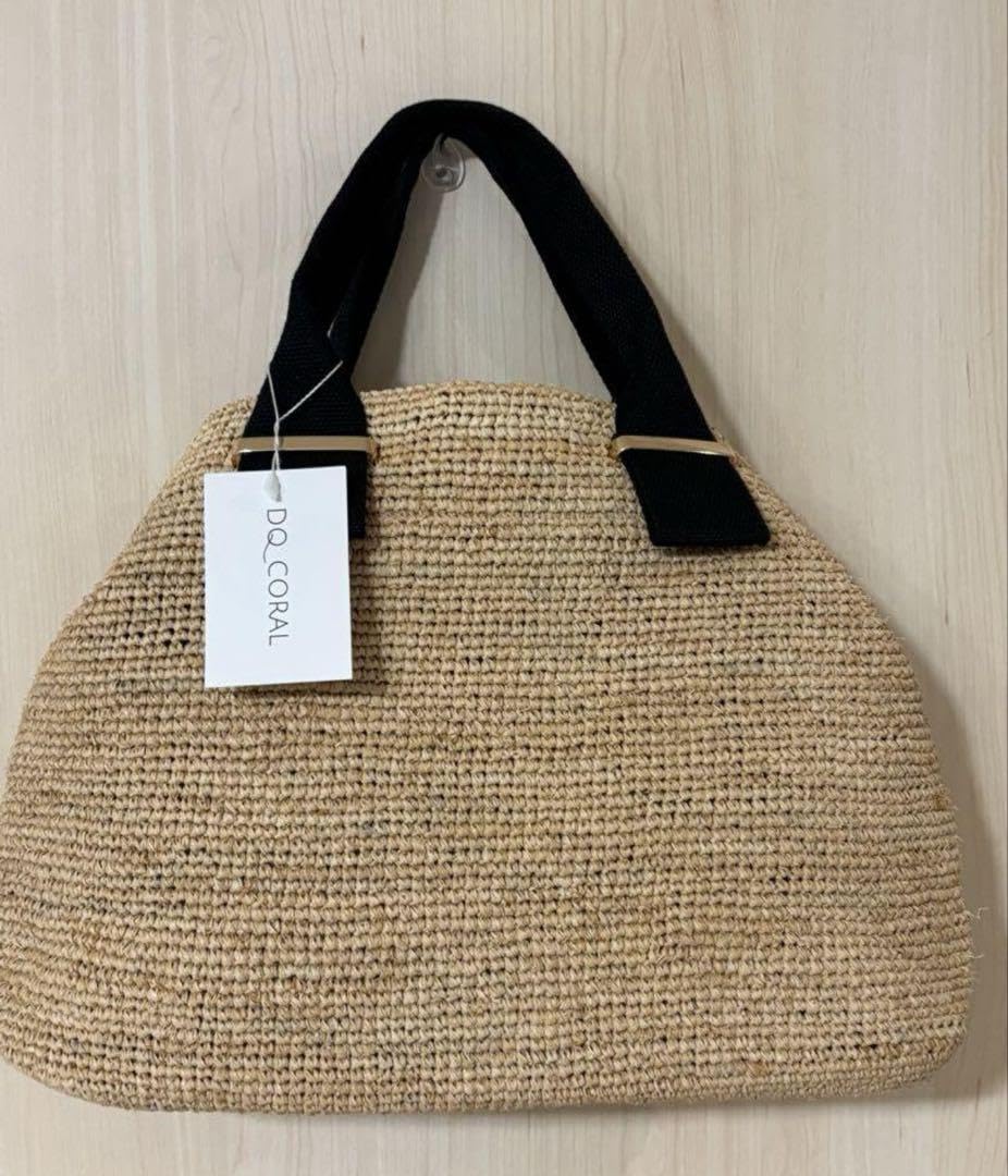 新品タグ付き　AMACA（アマカ）ラフィア風 2WAY トートバッグ 新品タグ付き AMACA（アマカ）ラフィア風 2WAY トートバッグ