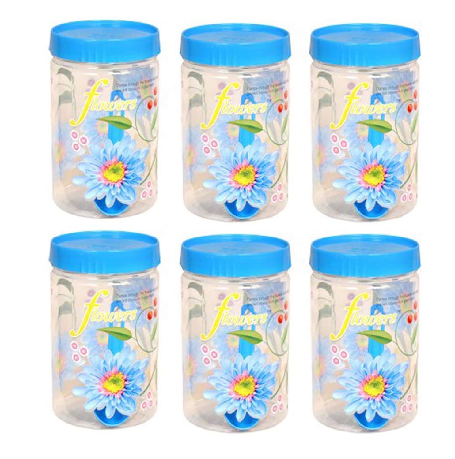 Kuber Industries 12-Piece Plastic Containers - Blue -3