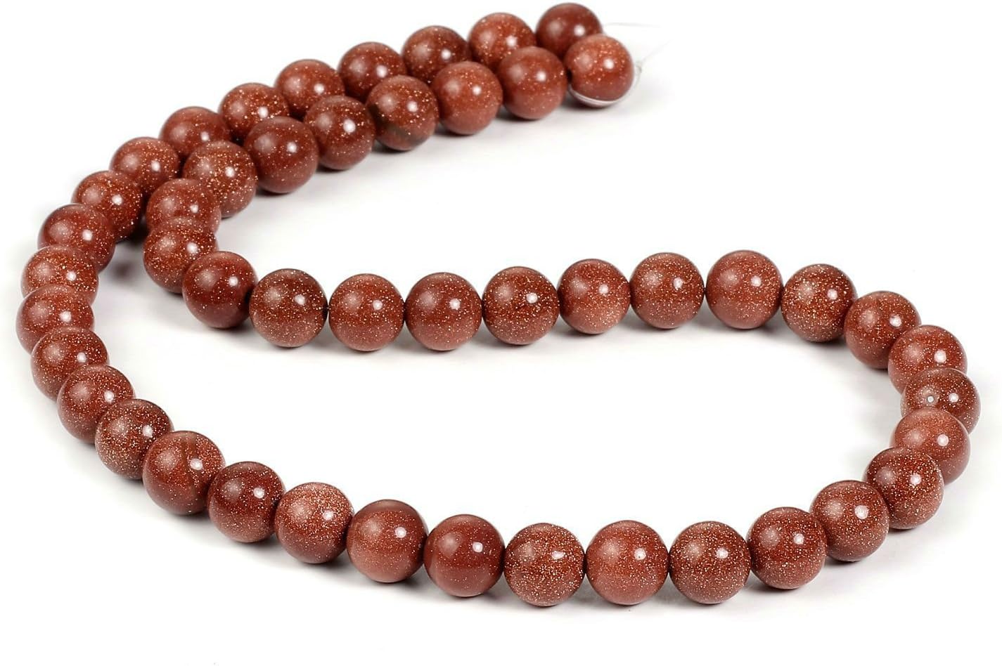 10mm Natural Gold Sandstone Beads Round Semi Precious Gemstone Loose Beads for Jewelry Making (38-40pcs/strand) - Image 4