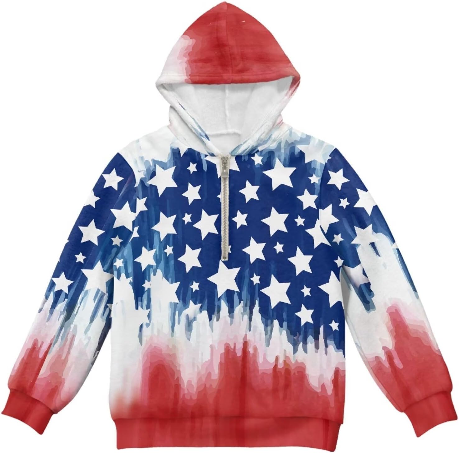 Hoodies for Girls 4-15 Quarter Zip Pullover Sweatshirt, Girls Long Sleeve Tops Warm Loose for Winter Warmth - Image 4