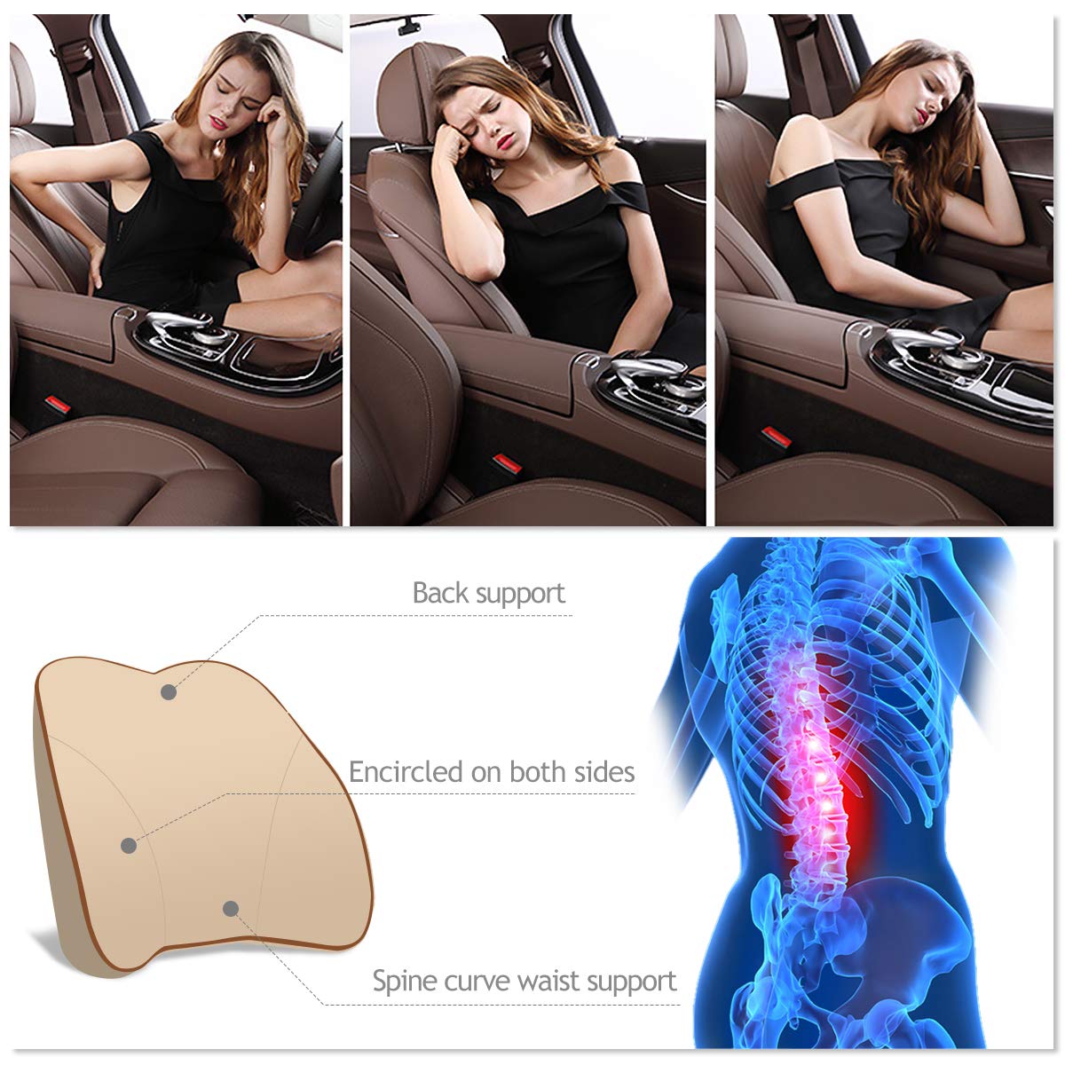 Coussin Ergonomique Chez Ergo Coussin Appuie-tête Orthopédique Ergocar - Mousse Mémoire Pour Conduite, Bureau, Maison | Soulage Le Dos Et Le Cou Coussin Ergonomique Chez Ergo Coussin Appuie-tête Orthopédique Ergocar - Mousse Mémoire Pour Conduite, Bureau, Maison | Soulage Le Dos Et Le Cou