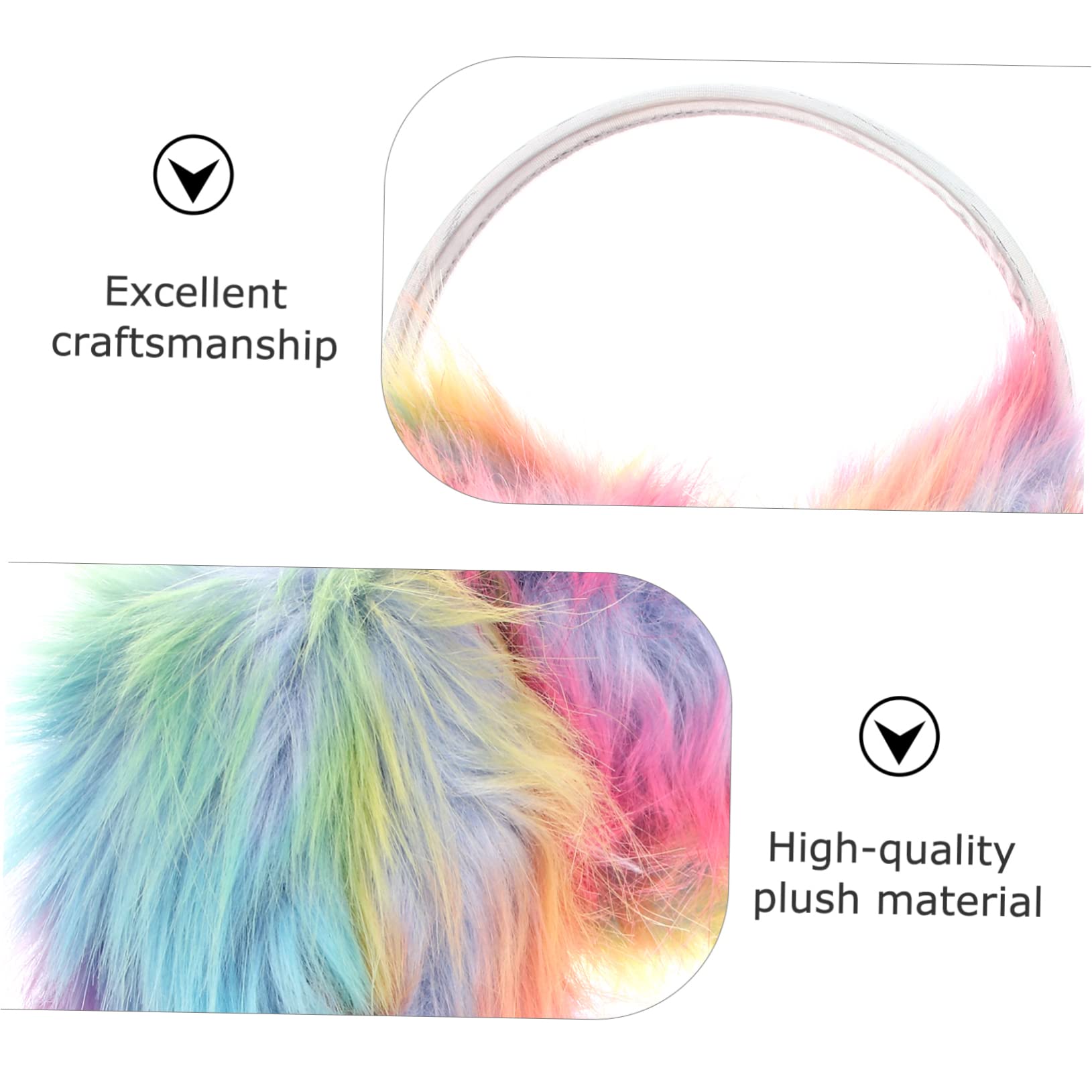 Ipetboom Cute Fluffy Ear Muffs Winter Ear Cover Warm Warmer Headband Toddler Muffs Winter Anti-cold