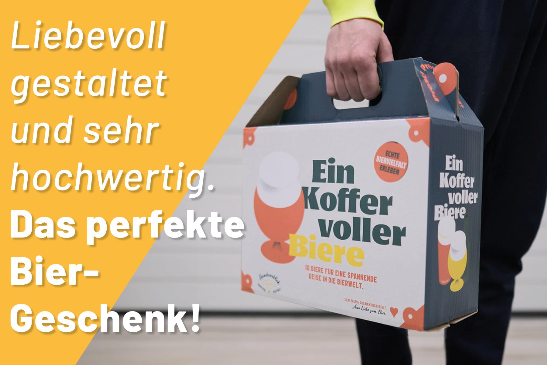 Prost Koffer - Premium Bier Geschenk Paket - 10 x 330ml Craft Beer Flasche - Biergeschenk für Männer - Tasting zu Hause, Männerhandtasche, Geburtstagsgeschenk für Männer, Vatertagsgeschenk