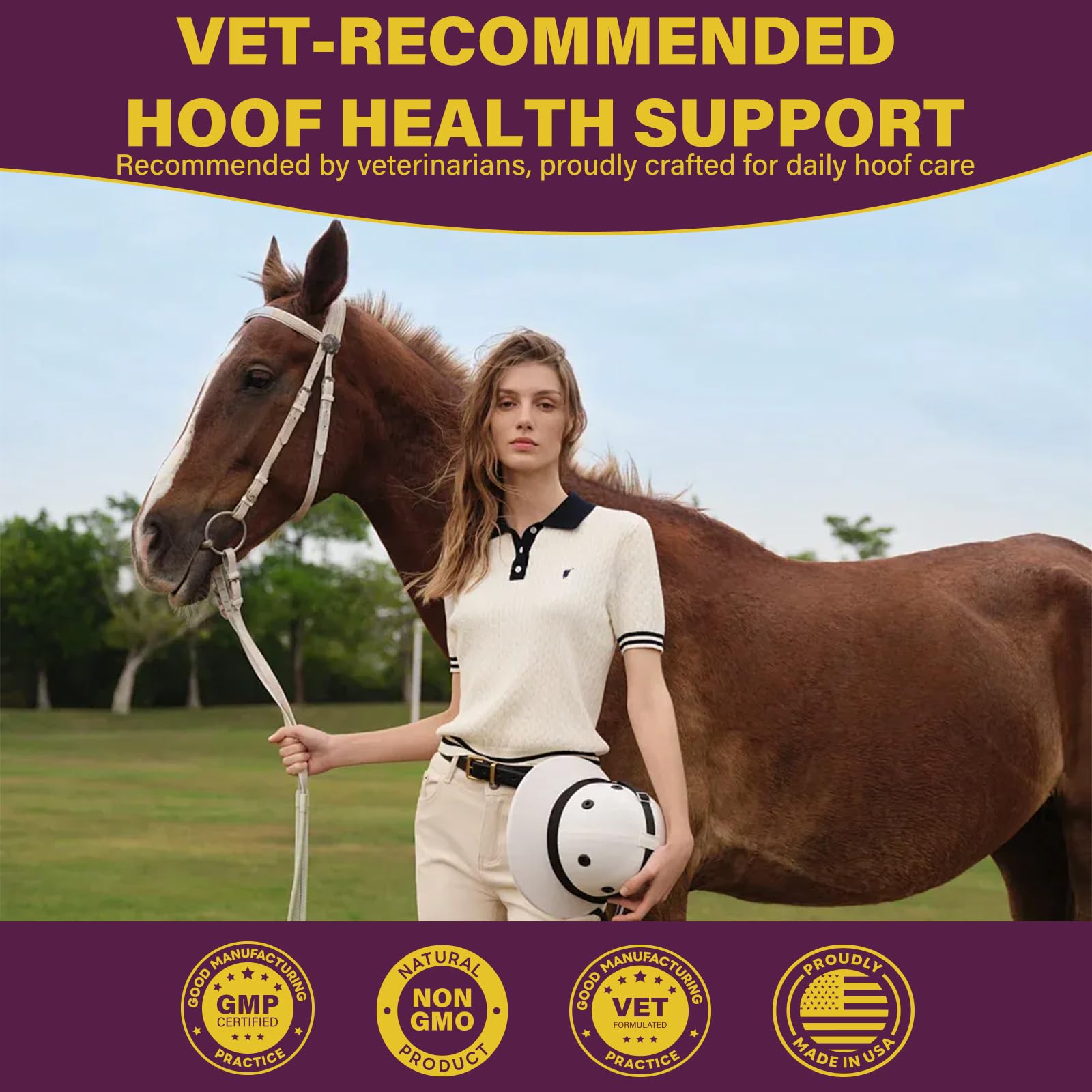 Hoof Supplements for Horses, Horse Supplies, Strengthener with MSM, Horse Health - Supports Strong Hooves and Optimal Growth,Keep Hoof Healthy-150 Chews — Amazon image 7