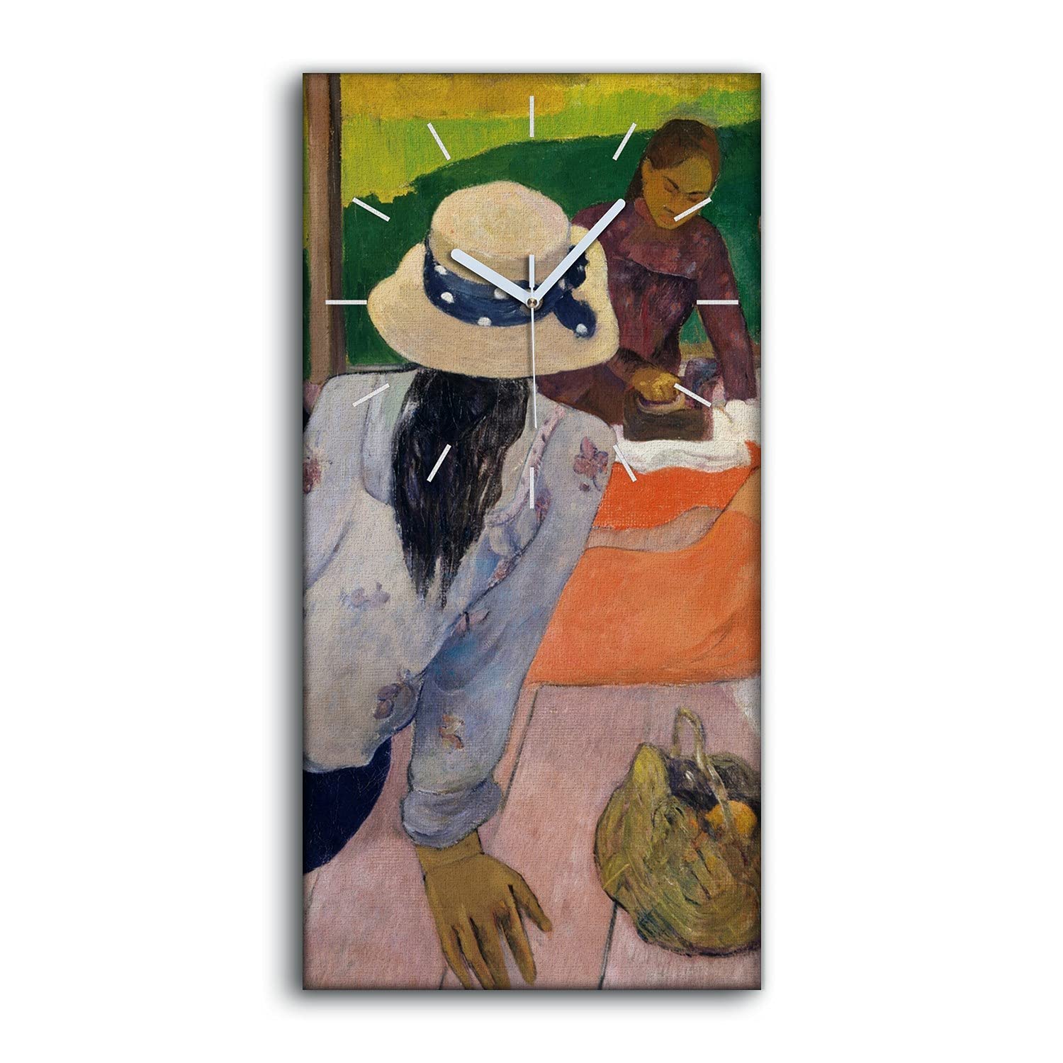 Horloge sur Toile Le Siesta Tahiti 30x60cm tableau mural salon de haute qualité