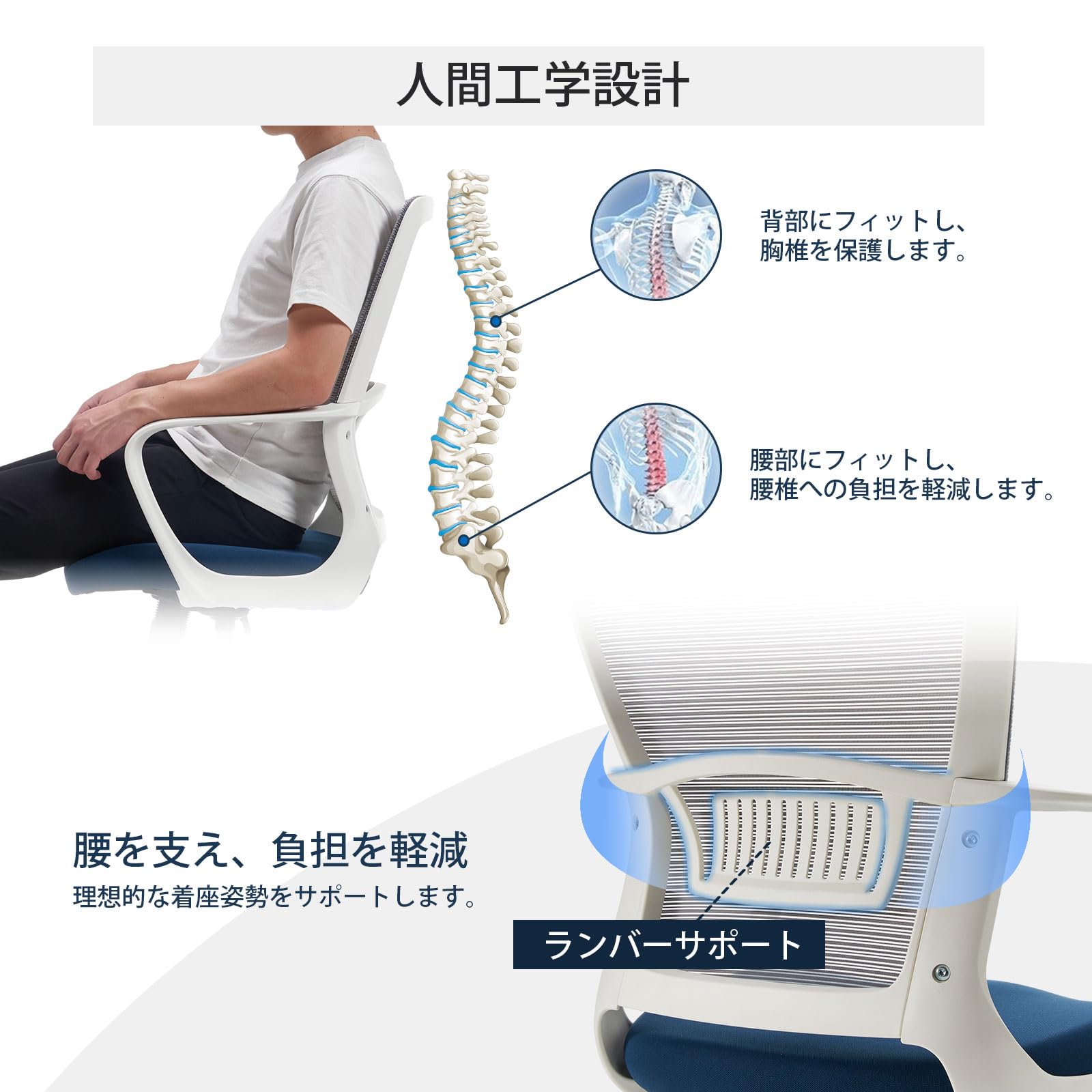 Amazon.co.jp: Takumi Detail オフィスチェア 肘つき デスクチェア  