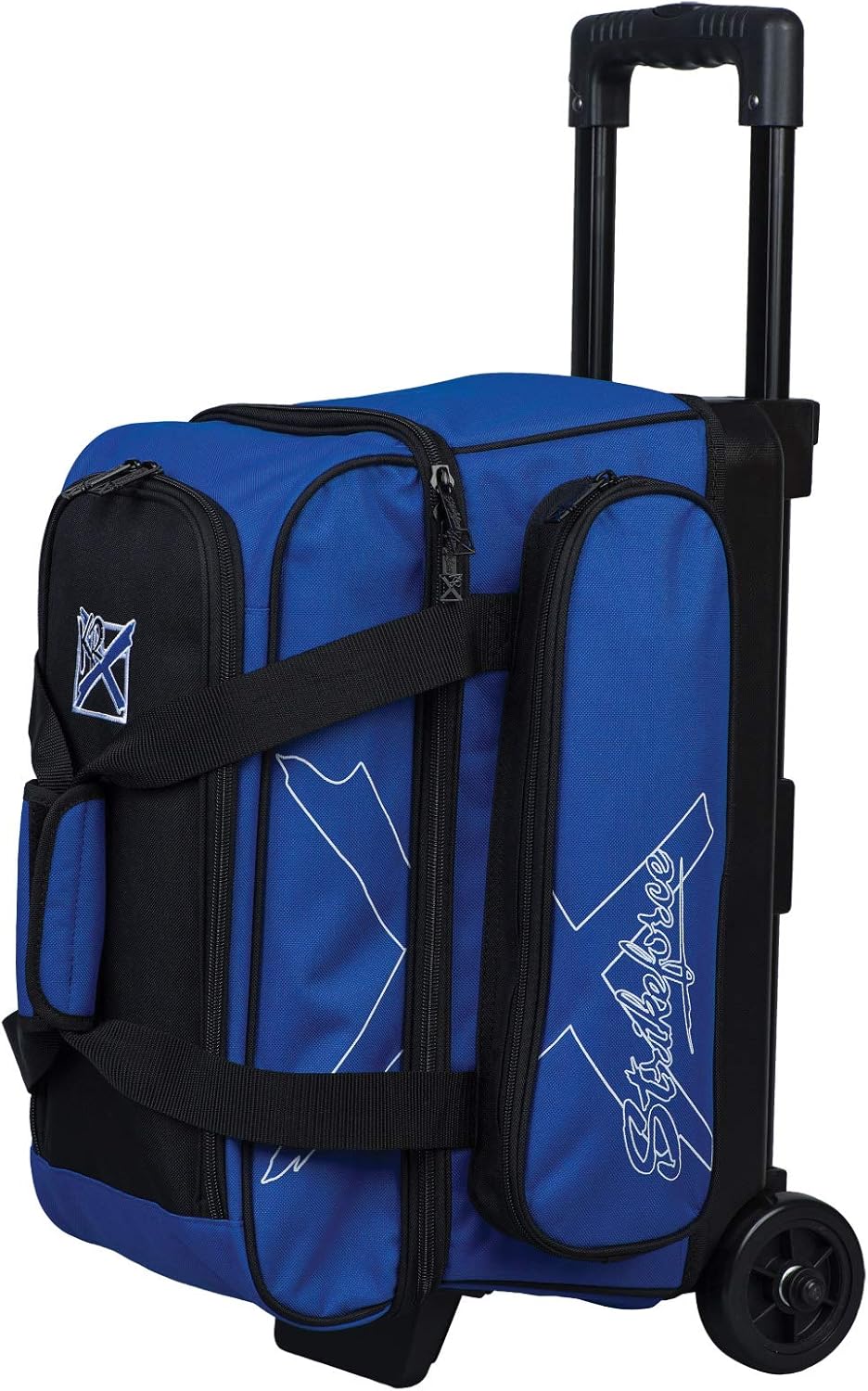 KR Strikeforce Hybrid X Double Roller Bowling Bag - Holds Two Balls, Shoes, Cleaners & Accessories - Multiple Colors