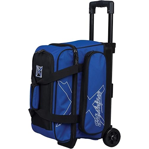 KR Strikeforce Hybrid X Double Roller Bowling Bag - Holds Two Balls, Shoes, Cleaners & Accessories - Multiple Colors