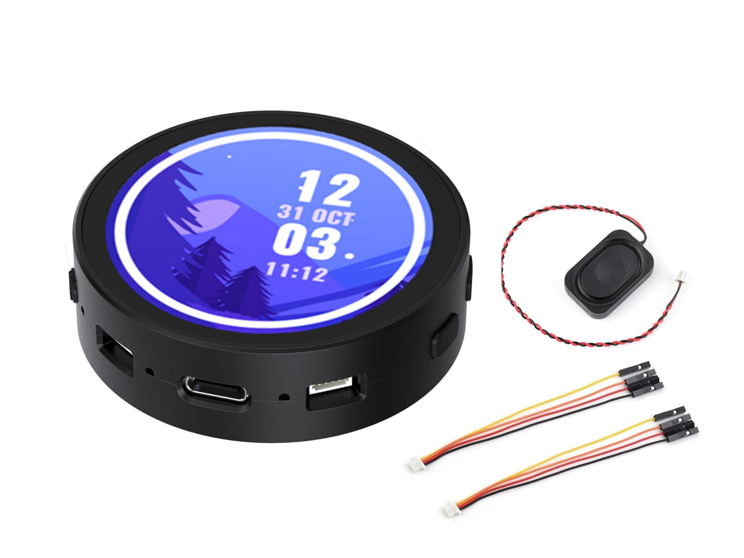 RP2350 1.85inch Round LCD Development Board, 360×360, 65K Color, Dual-Core and Dual-Architecture Design, for HMI, LVGL GUI and Embedded Projects (Standard Version)
