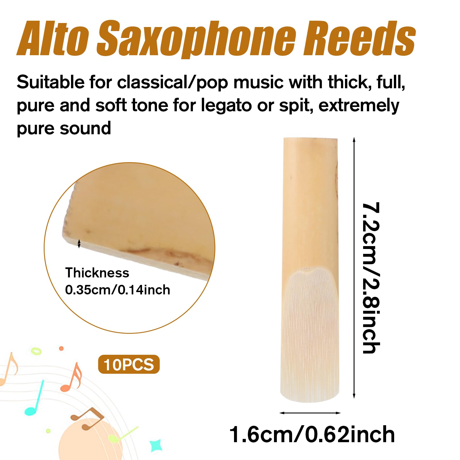 HJZHII 10PCS Alto Saxophone Reeds - Image 2