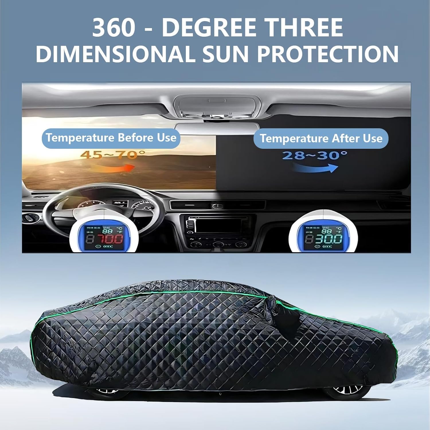Funda Coche Exterior para BMW X3 G01 (2018), Funda Coche Antigranizo, Cubierta Protectora de Granizo, Resistente A La Nieve, A Los Rayos UV y A Las Heladas zw0313