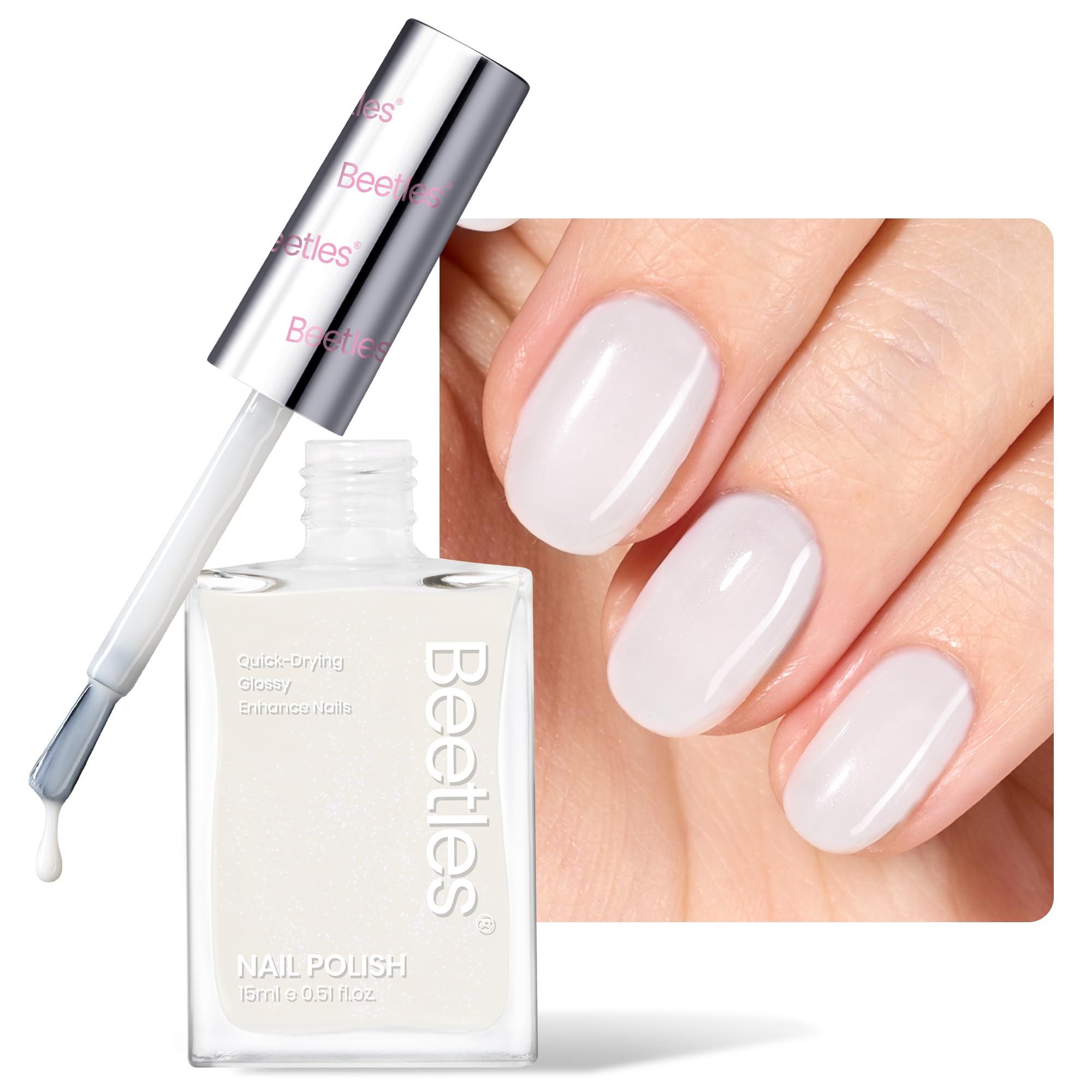ホイール付きネイルケア用具 ホワイト Amazon.com : Beetles Nail Polish - Milky White Nail Polish Milk