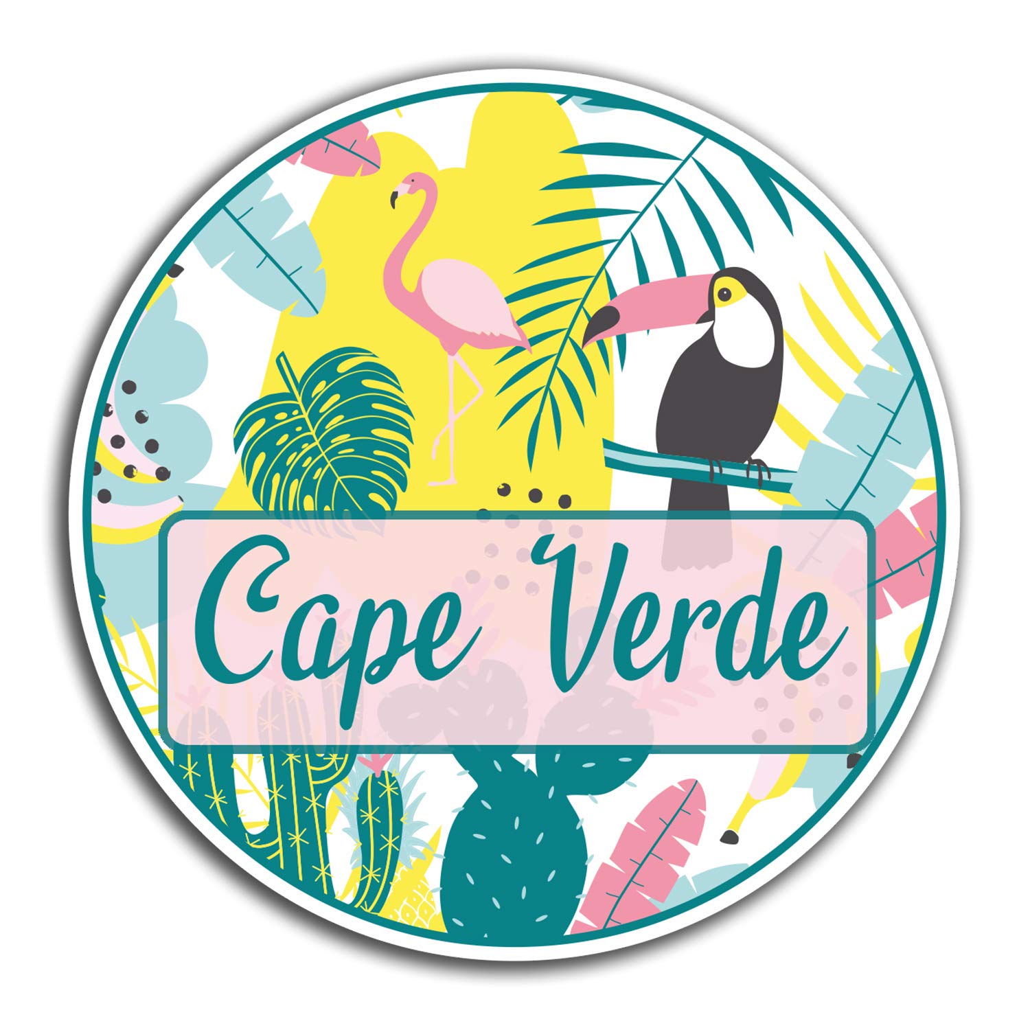 2 x 10cm Cape Verde Africa Vinyl Stickers - Travel Sticker Laptop Luggage #23422 (10cm Wide)
