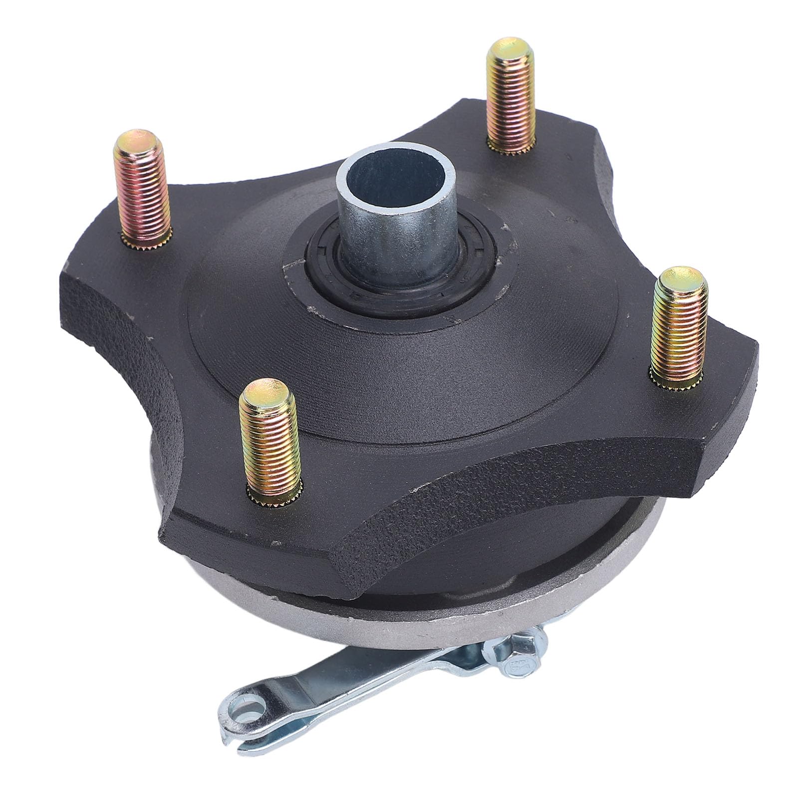 tamburo freno sinistro, lega ad alta resistenza, asse da 17 mm, bulloni 4xM10, per 110cc, 125cc, 150cc ATV, Go Kart, UTV, quad, parte di ricambio con coperchio frizione