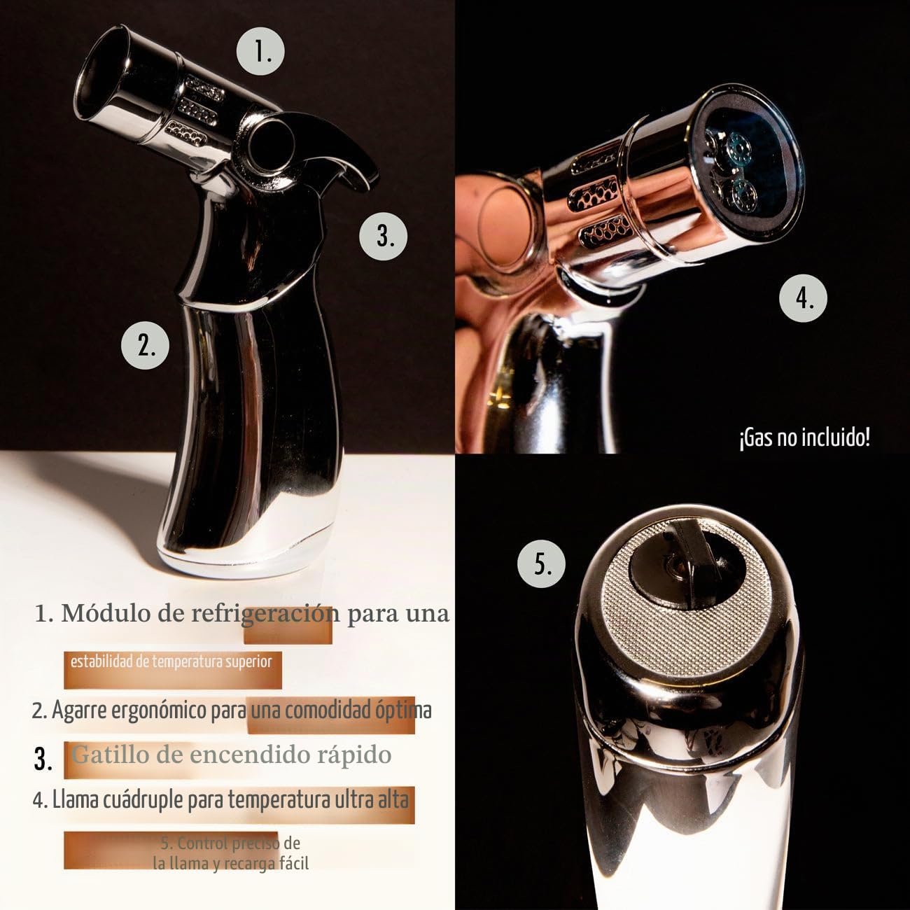 Kit de ahumador de whisky y cóctel, kit de madera y ahumado botánico de primera calidad, incluye 6 chips de madera, 6 botánicos, 2 vasos, piedras de whisky, antorcha y chimenea, regalo único para