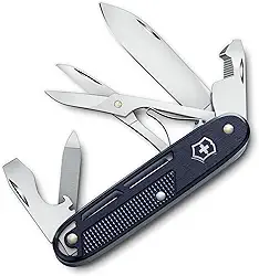 Victorinox Canivete suíço Synergy X Alox 10 funções com tesoura e clipe de transporte, azul
