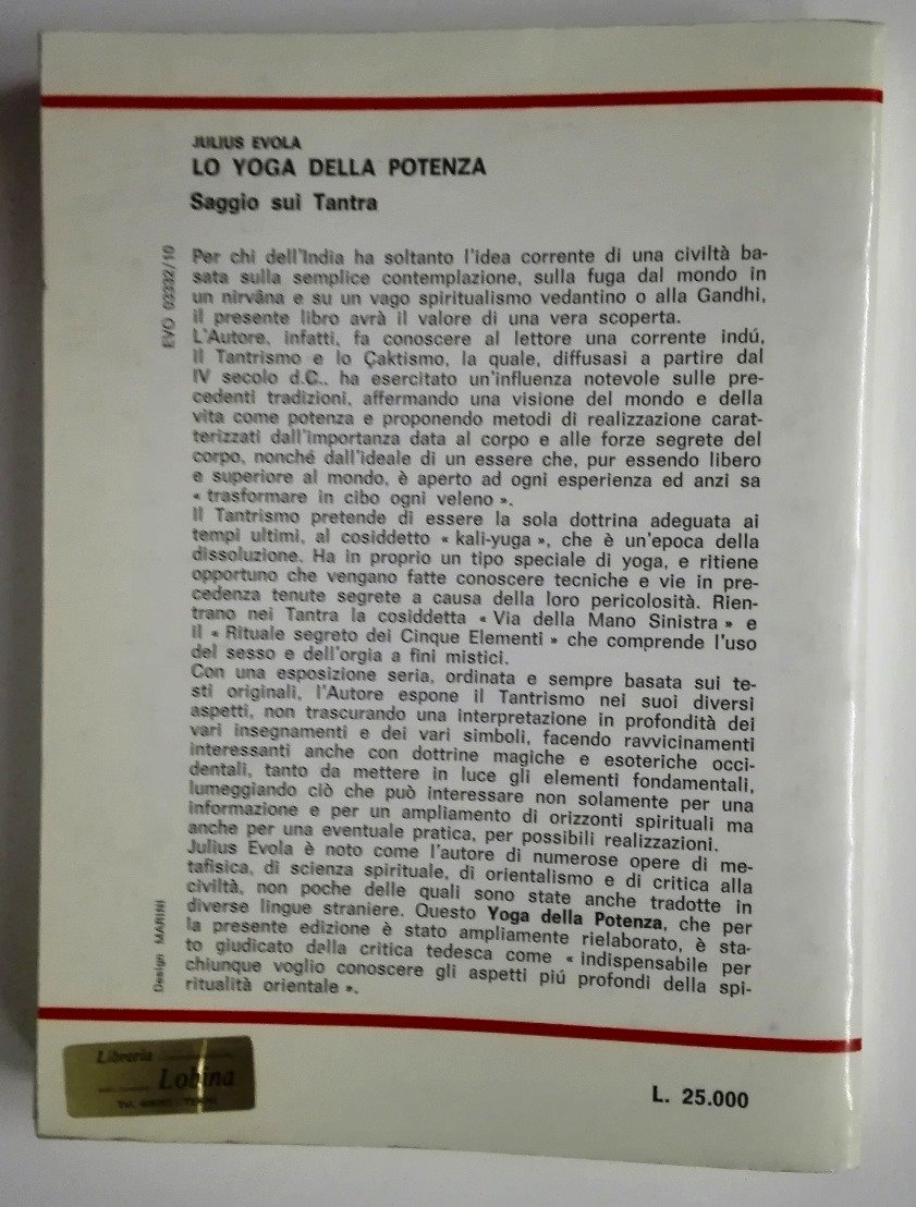 Lo yoga della potenza saggio sui Tantra