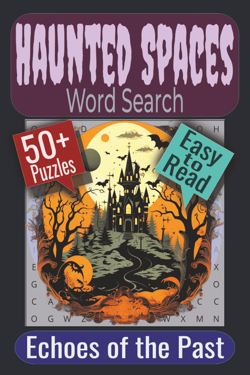 Haunted Spaces Word Search Puzzle Book: Puzzles featuring Abandoned Buildings, Hidden Rooms, Forgotten Places