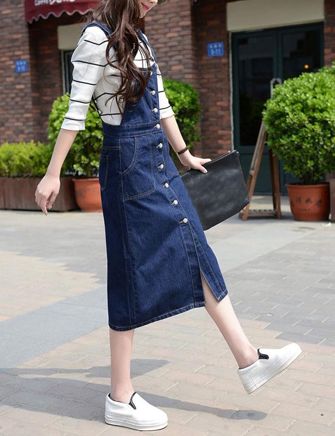 Cheap midi overall dress Clearance