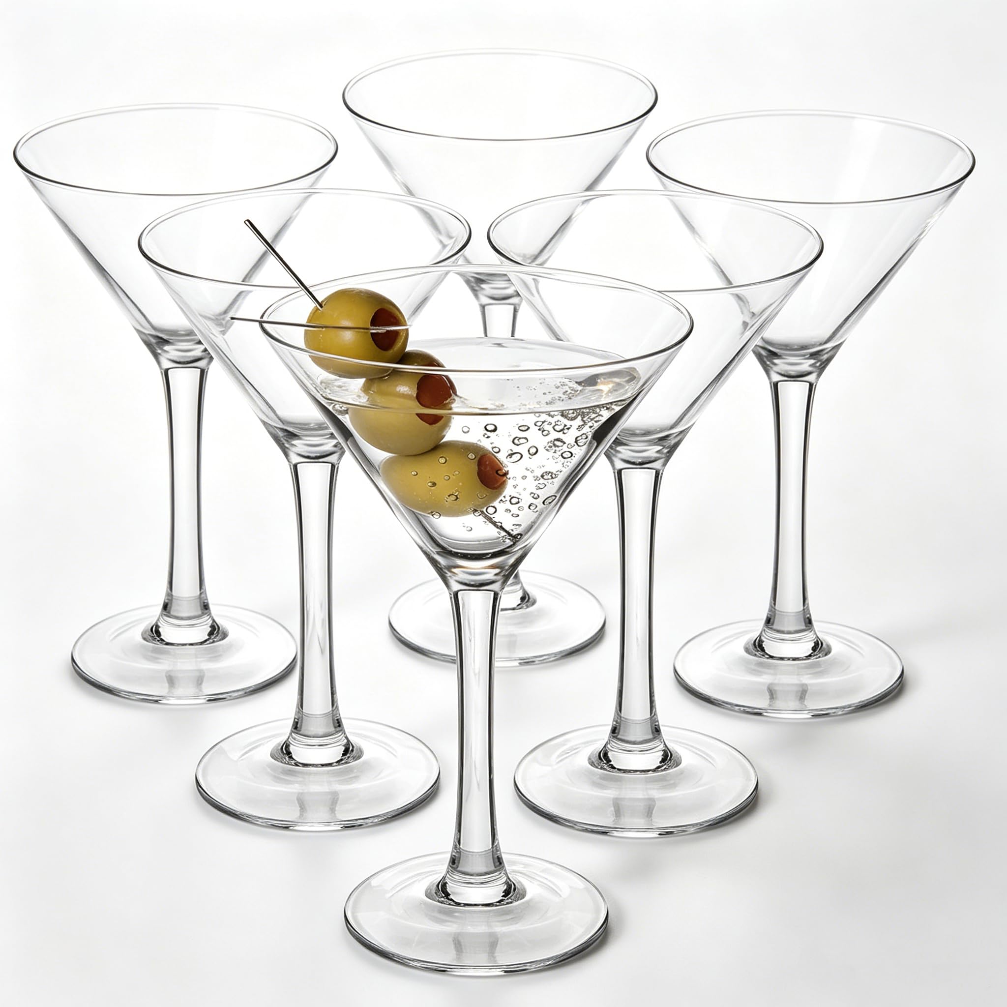 Martini Gläser 6er-Set, 120ml Martinigläser, martini glas, Cosmopolitan Gläser, Martini Glasses Set, Party Trinkgläser, für Zuhause, Partys & Co