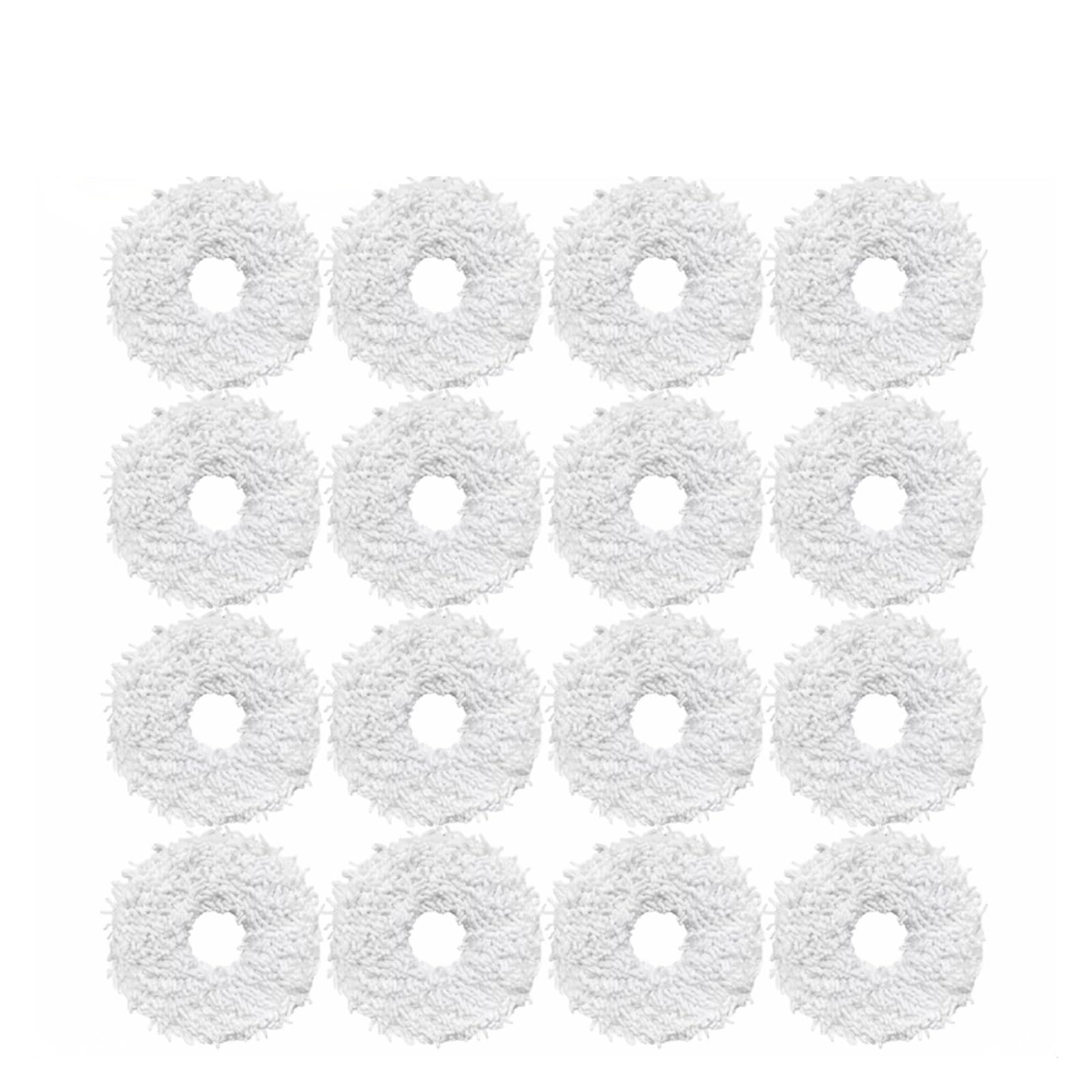 NUCBCULWP Compatible For ECOVACS，Compatible For Deebot, N9 + / Compatible For Yeedi，K10 Mop Robot Vacuum Cleaner Spare Parts Mop Cloth Pad(Mop-16PCS)