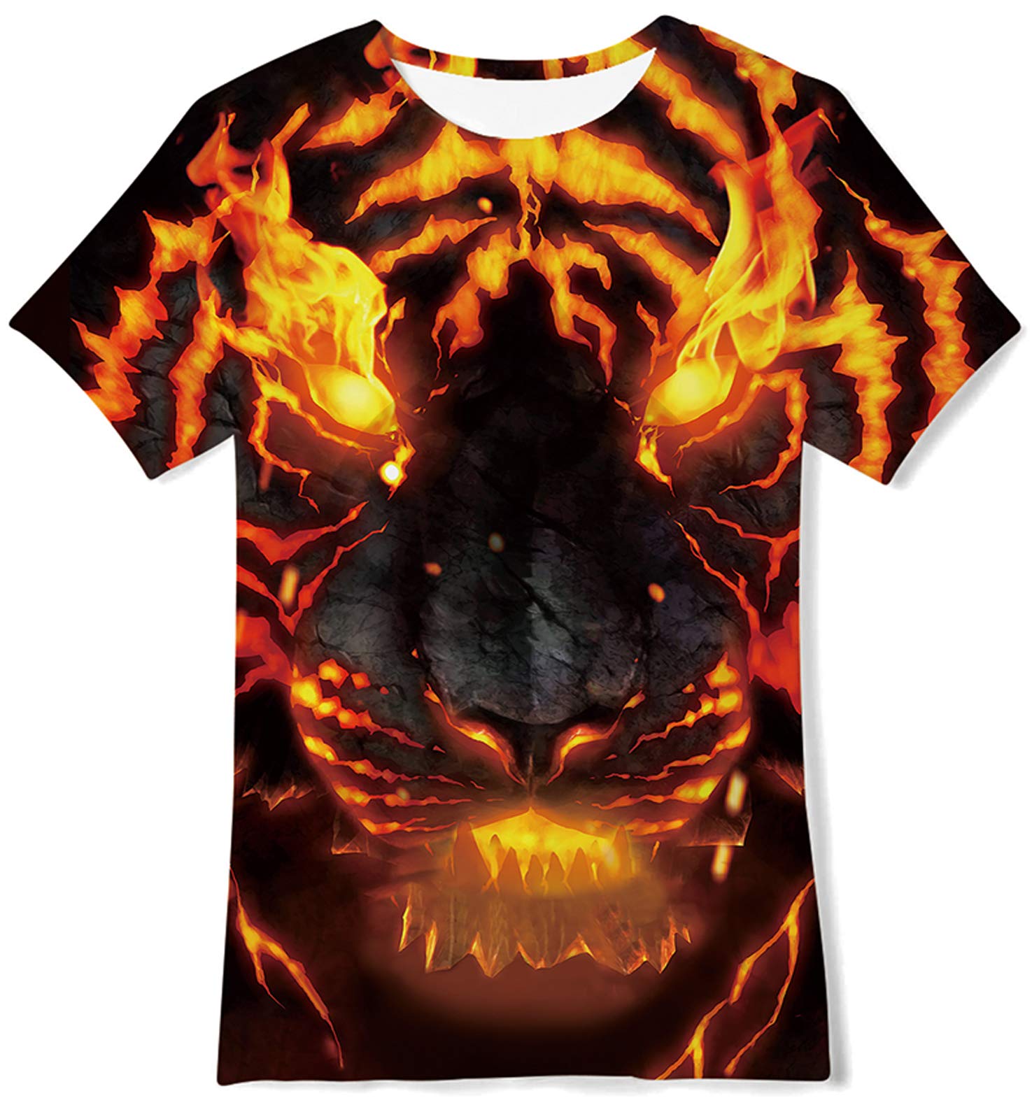 Goodstoworld Camiseta Niño Niña Manga Corta 3D Patrón Impreso T-Shirt Divertidas tee Tops 6-14 Años