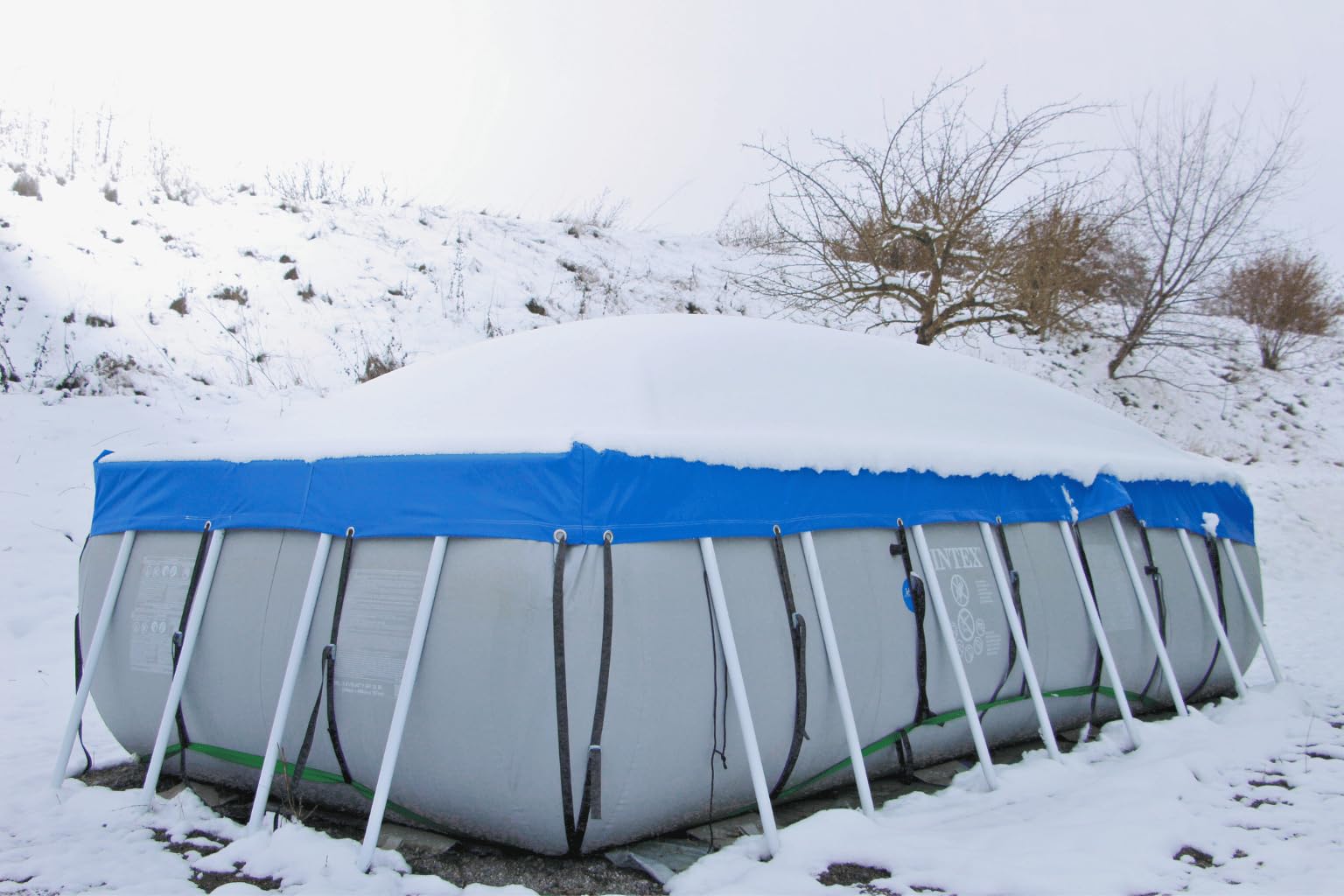 PoolBelt Befestigungsset für Poolabdeckungen | Befestigungsset Poolplane | Befestigung Abdeckplane für eckige Stahlrahmenpools (Rechteckig 5.490×2.740×300 mm)