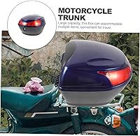 Vista 2 de Tronco de motocicleta caja trasera de coche eléctrico almacenamiento de equipaje duradero resistente a la intemperie fácil montaje