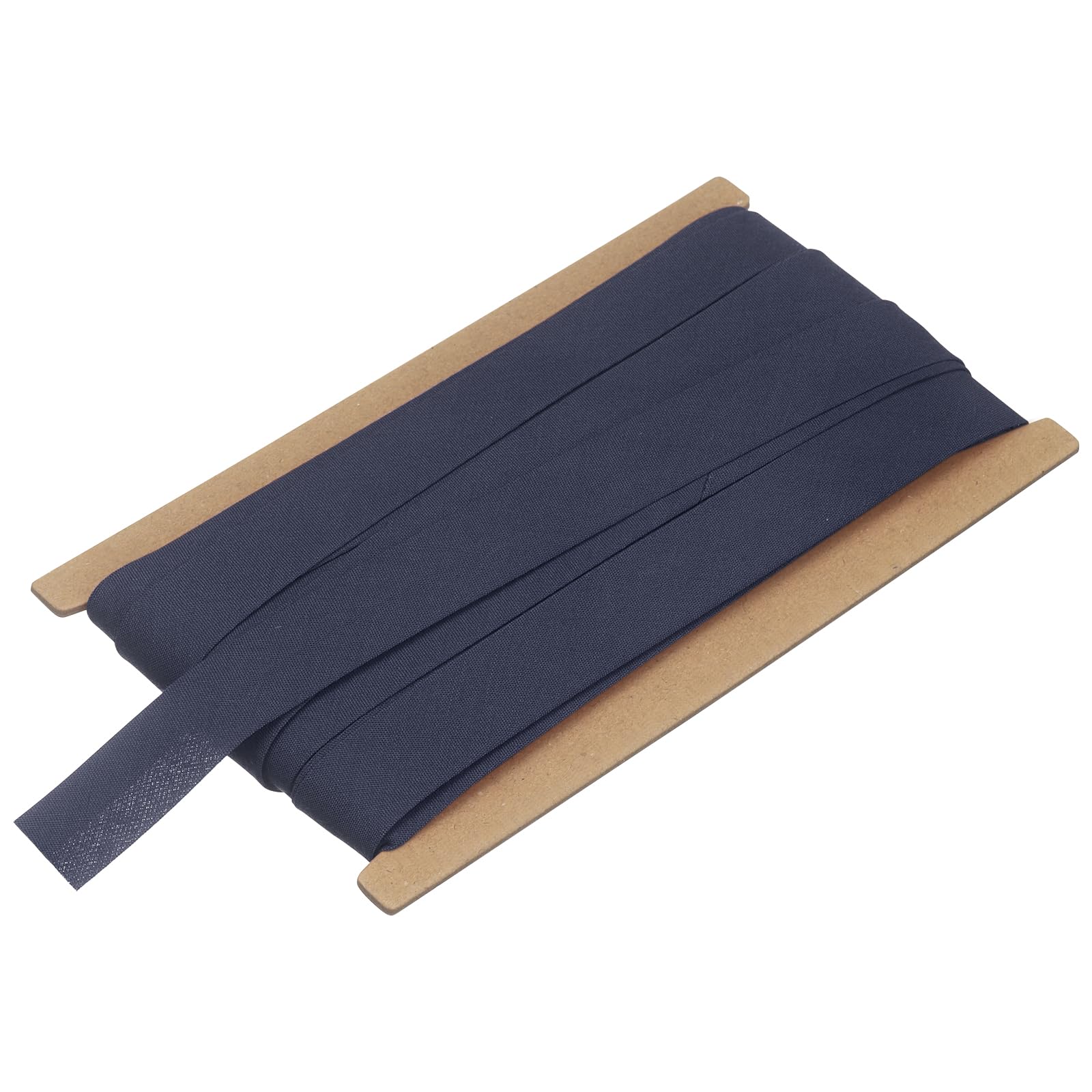 sourcing map 3/4 Inch Double Fold Bias Tape, Polyester Continuous Bulk Bias Tape for Sewing, Seaming Quilting Hemming Binding Crafts (Navy Blue 10 Yards)