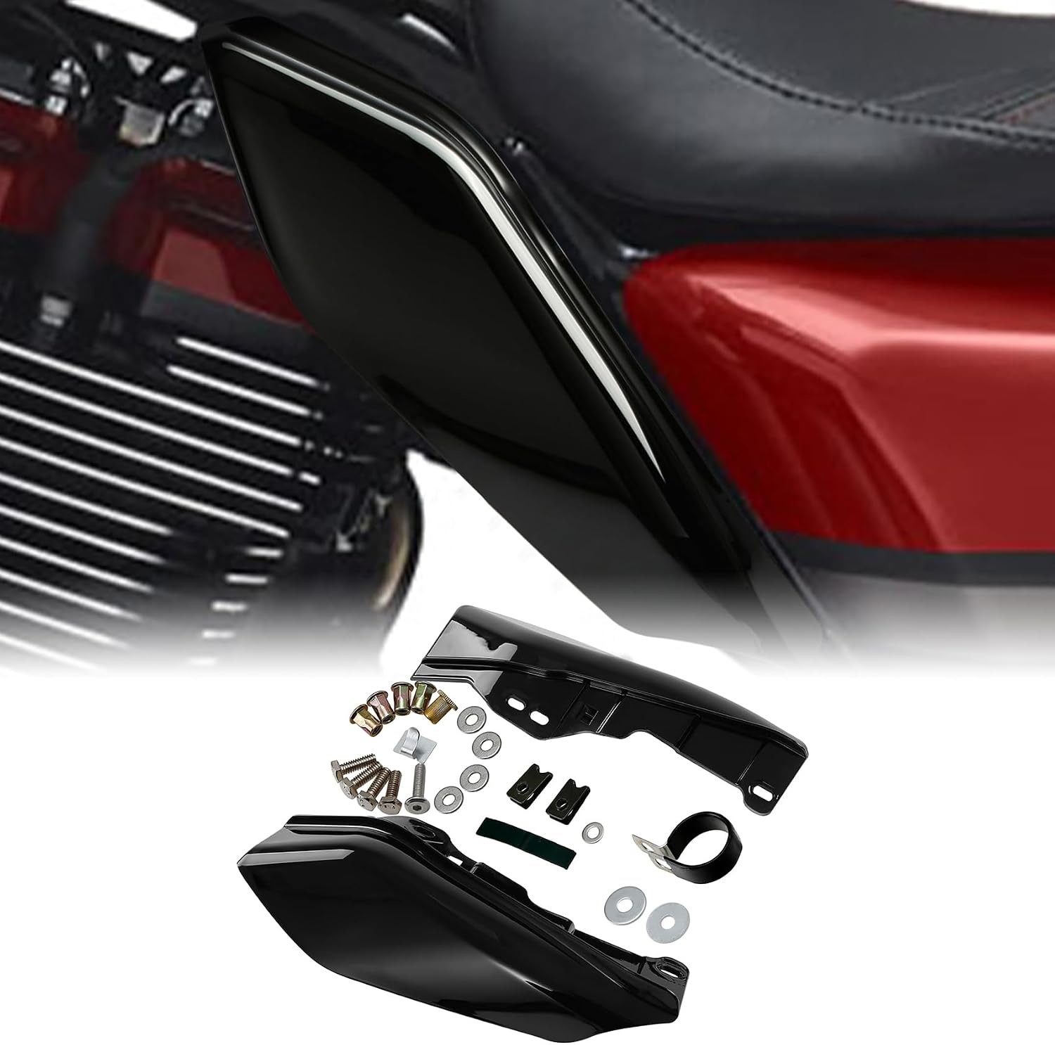 TCMT Mid-Frame Air Deflectors For Harley Touring Road King Road Glide Street Glide Electra Glide Ultra Limited Tri Glide 2009-2023