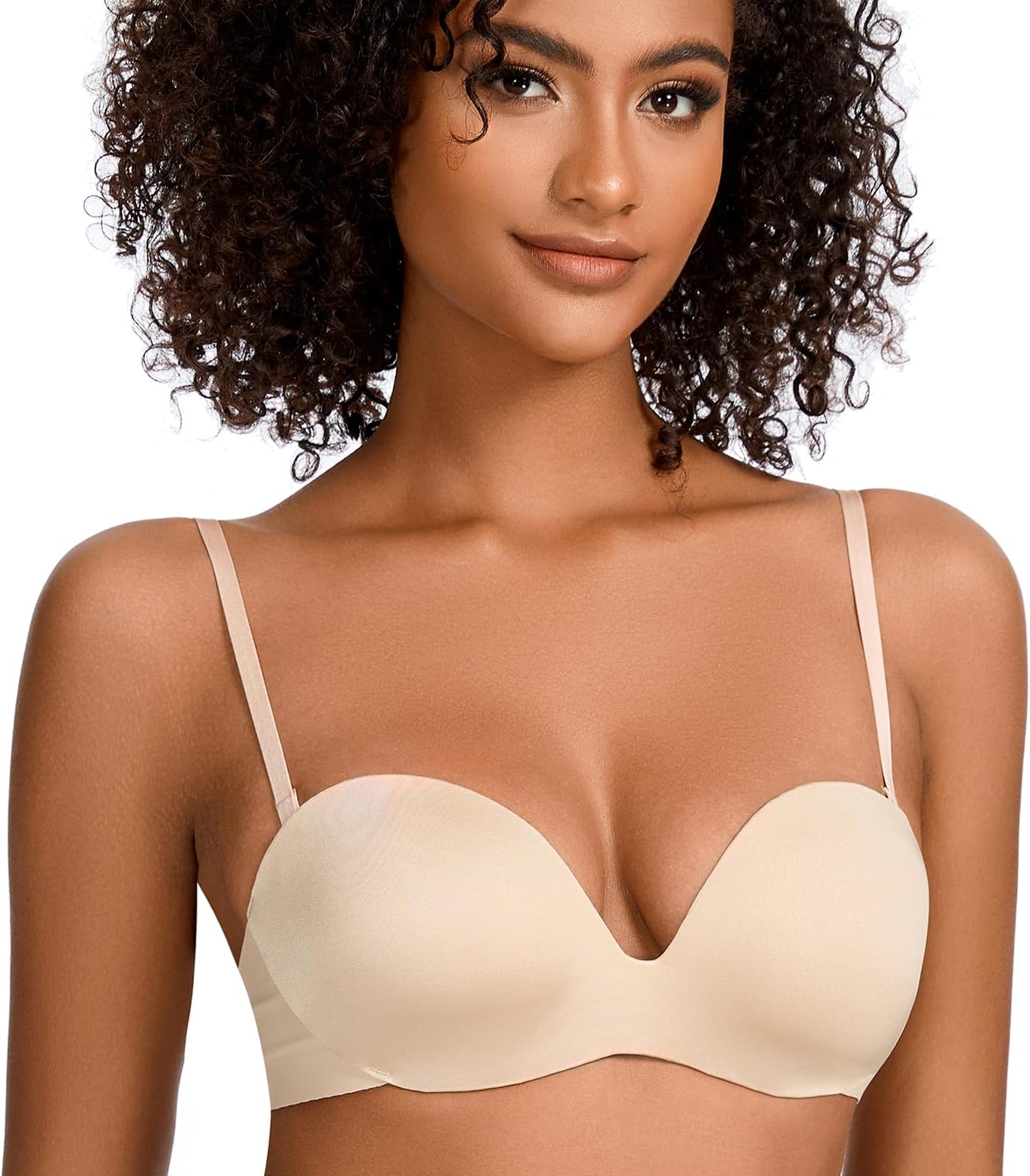 Multiway Convertible Bras Low Back Bra for Backless Dress Underwired Push Up Balconette Bra for Women