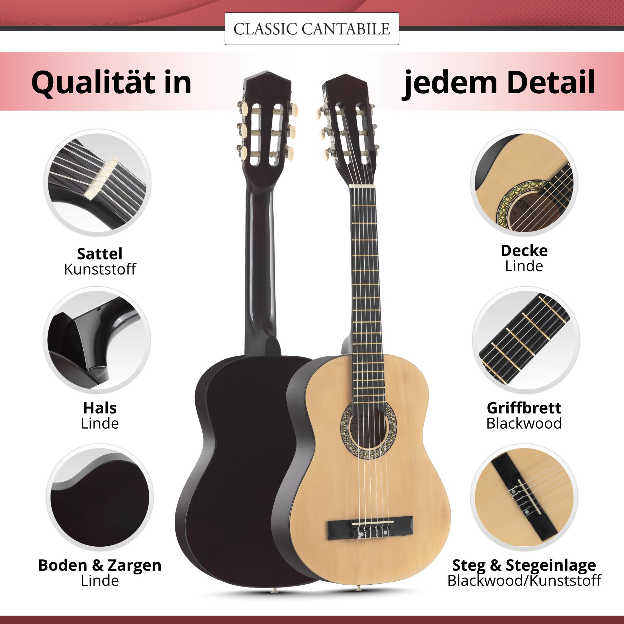 Classic Cantabile Chitarra Classica Acoustic Series AS-851 1/4 Starter
