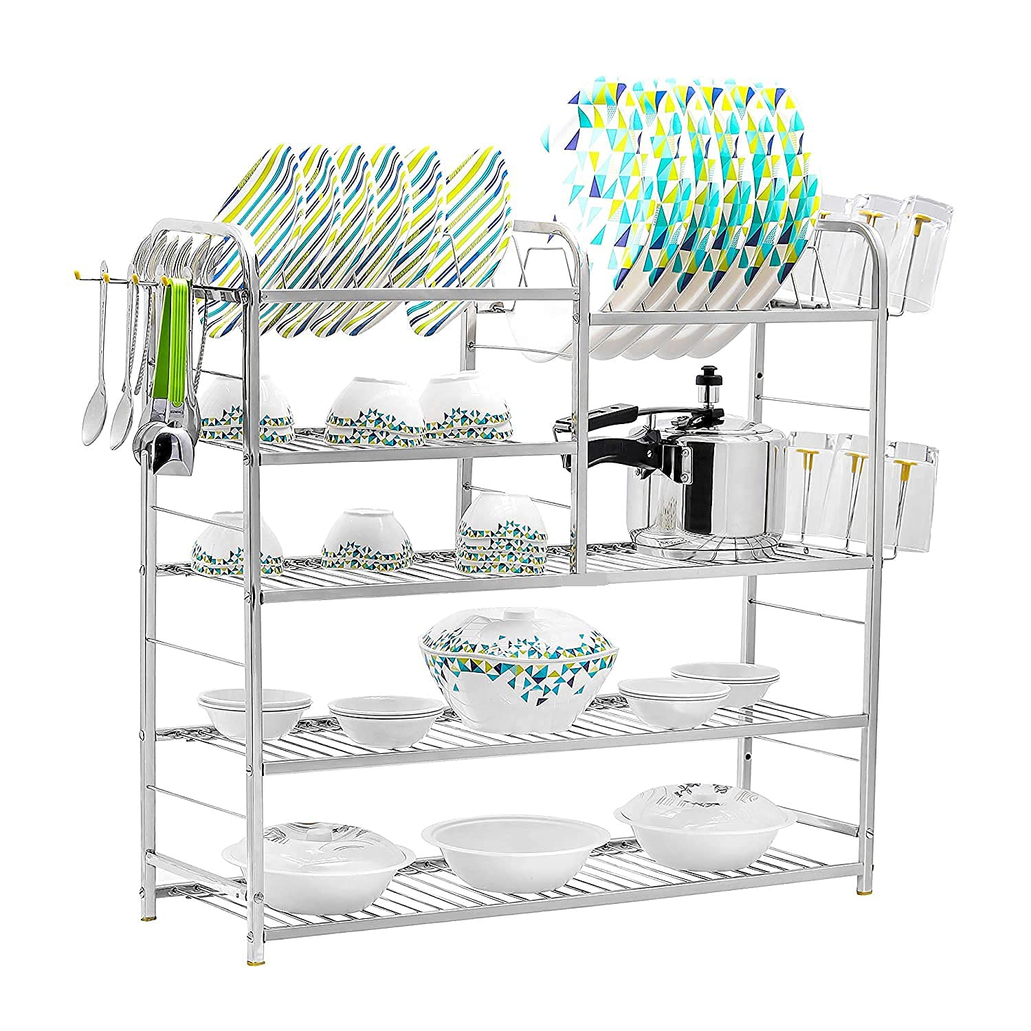 Home Creations Stainless Steel 24X24 In Wall Mount Kitchen Dish Rack Plate Cutlery Stand/Kitchen Utensils Rack/Utensils Rack With Plate & Cutlery Stand (B0917DW2CB) Amazon Price History, Amazon Price Tracker
