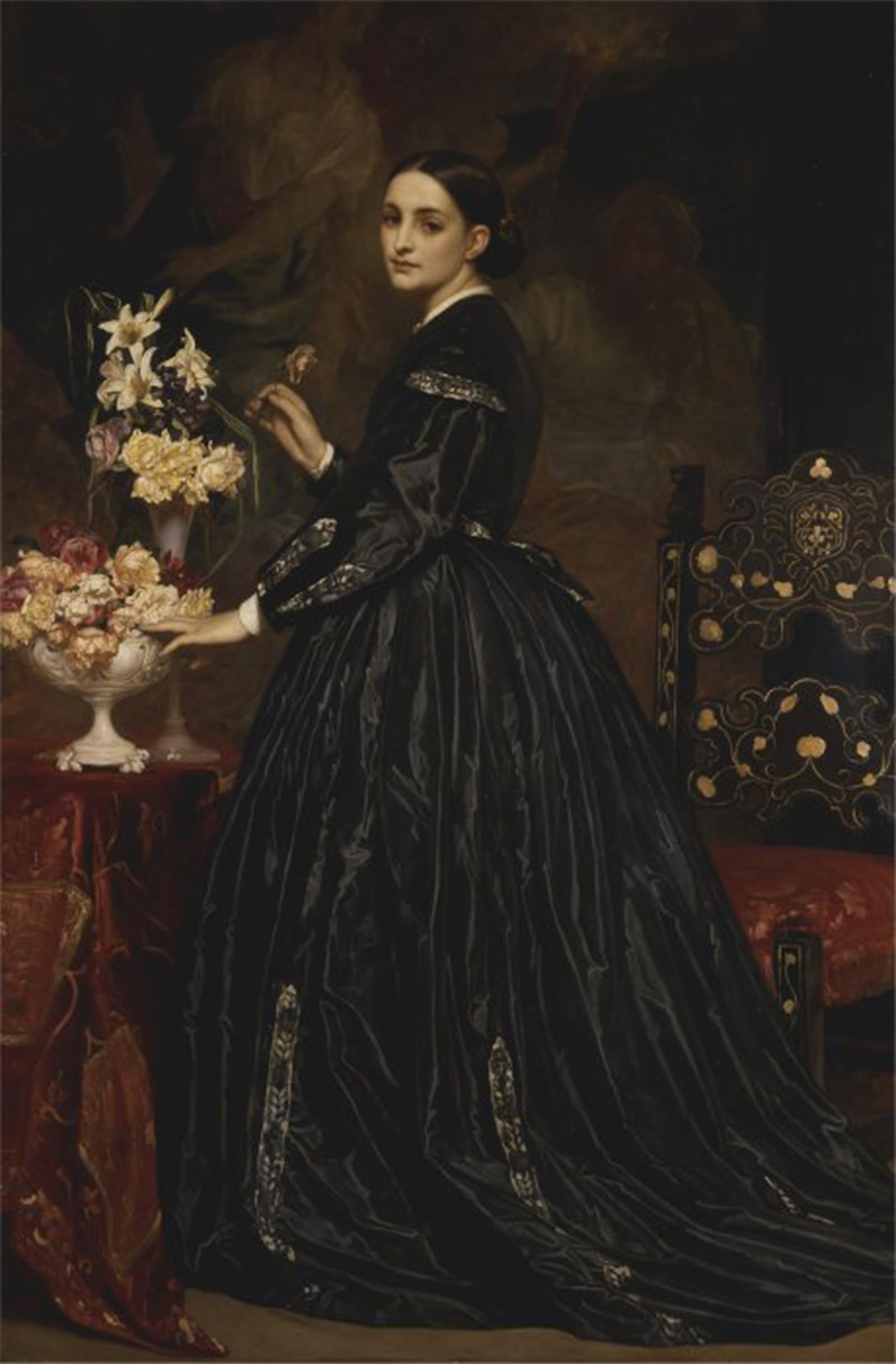 SERENDIPITP Aesthetic Poster Photo Wall Print Retro Picture Mrs Guthrie by Frederic Leighton Modern Wall Artwork for Home Decor 60x90cm