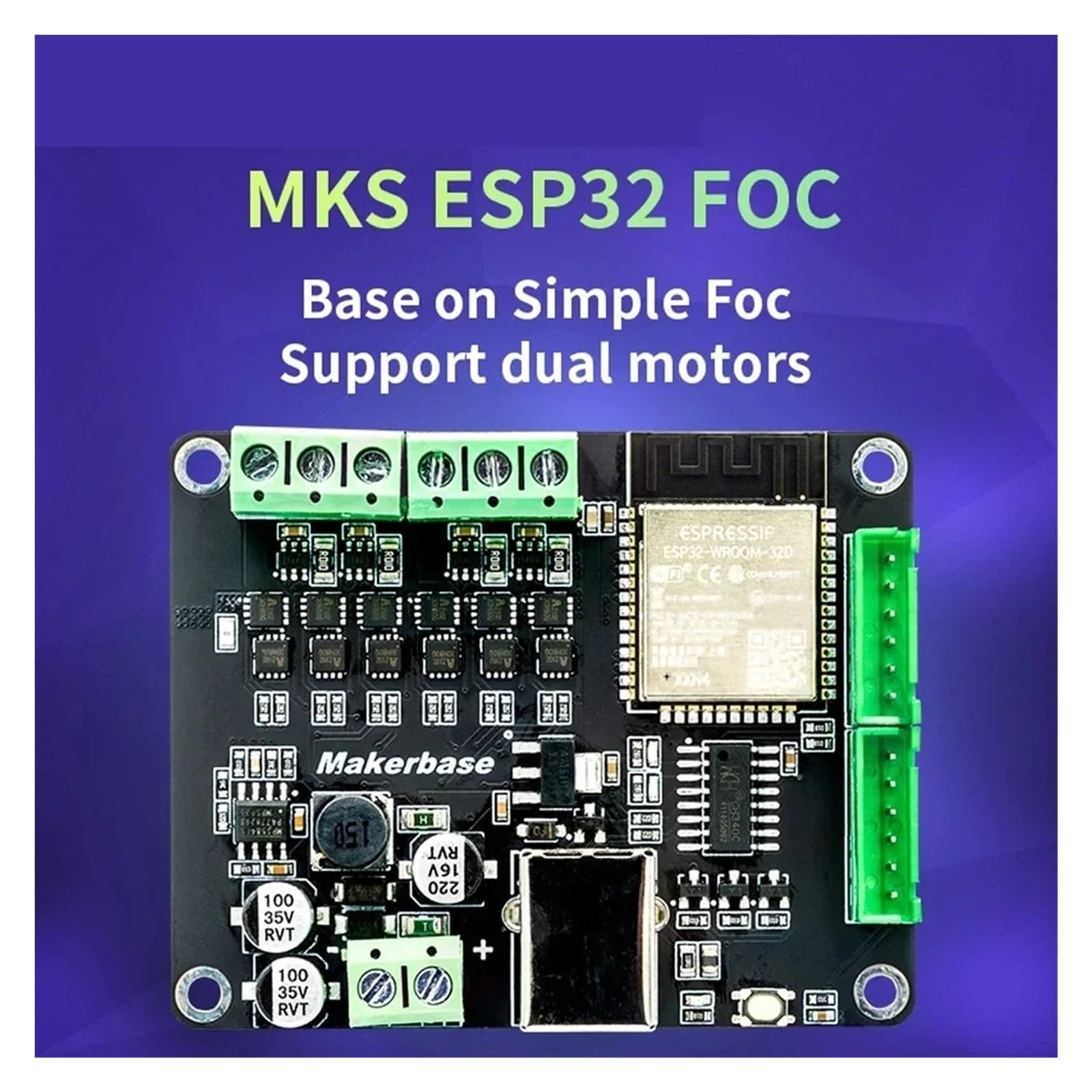 Sterownik silnika FOC bldc bezszczotkowa płyta napędowa MKS ESP32 FOC Servo Drive Mechanical Robot Dog części