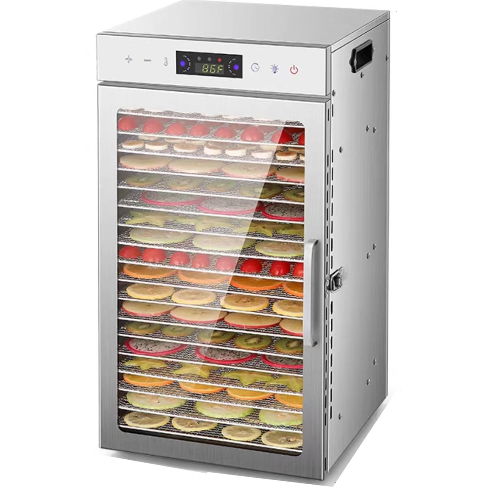 Large Capacity Food Dehydrator for Herb Food Preserver, Food Dryer with Adjustable Timer for Dogs and Cats, 12 Trays (18 Trays)