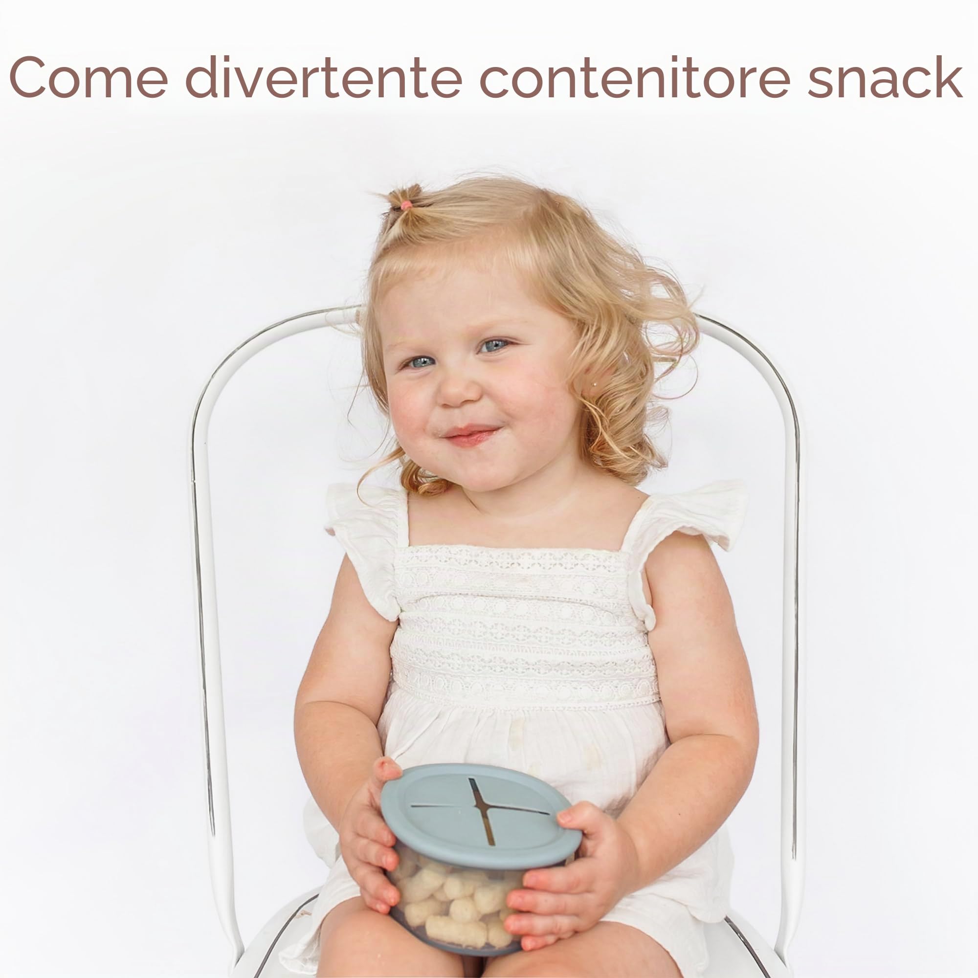 Moonkie Contenitori Pappa Neonati 240ml 3 Pezzi Silicone con Coperchio Senza BPA per Lavastoviglie Freezer Microonde