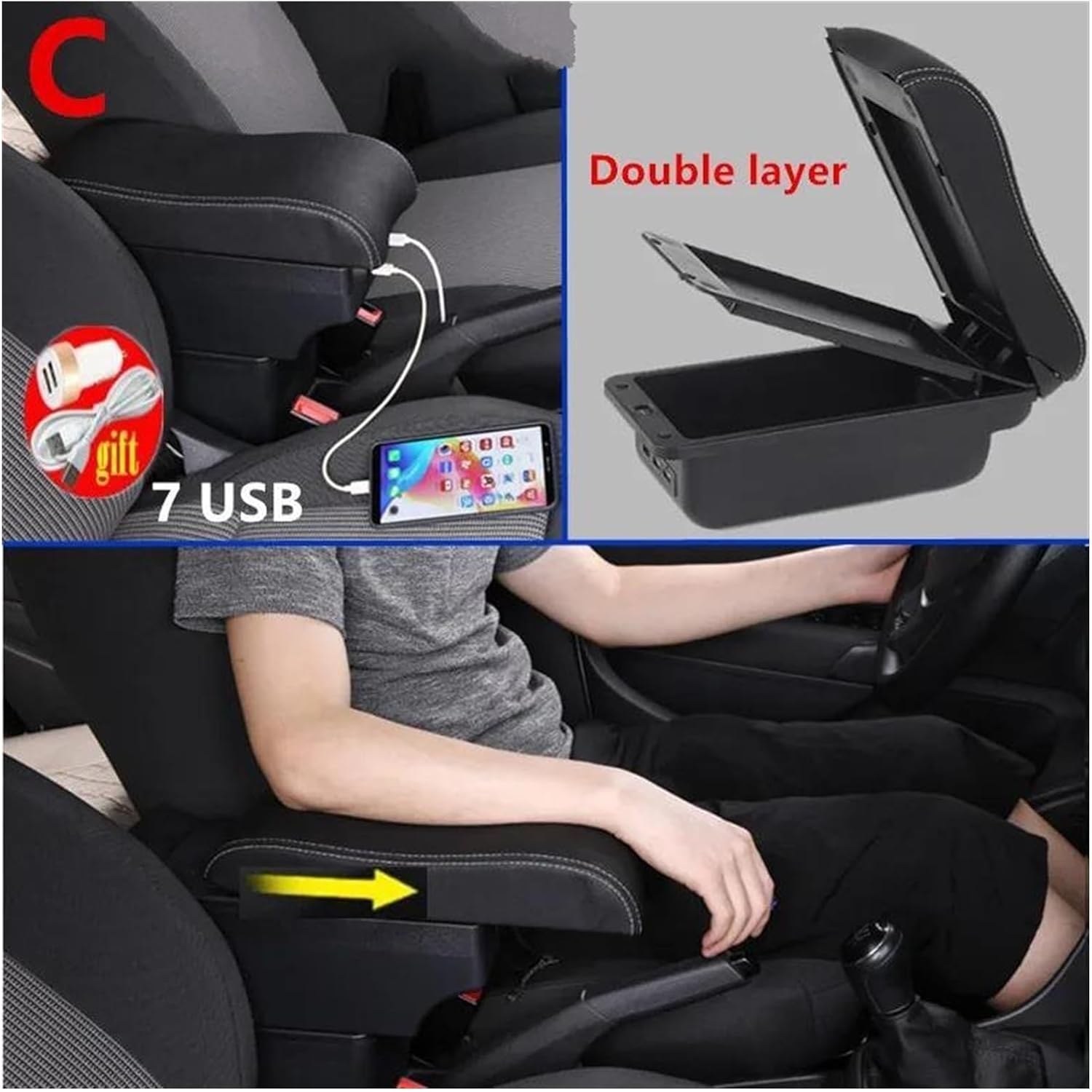 With Hyundai For Elantra For Touring I30 【ZZQQQZZ】 I30cw 車のコンソールオ