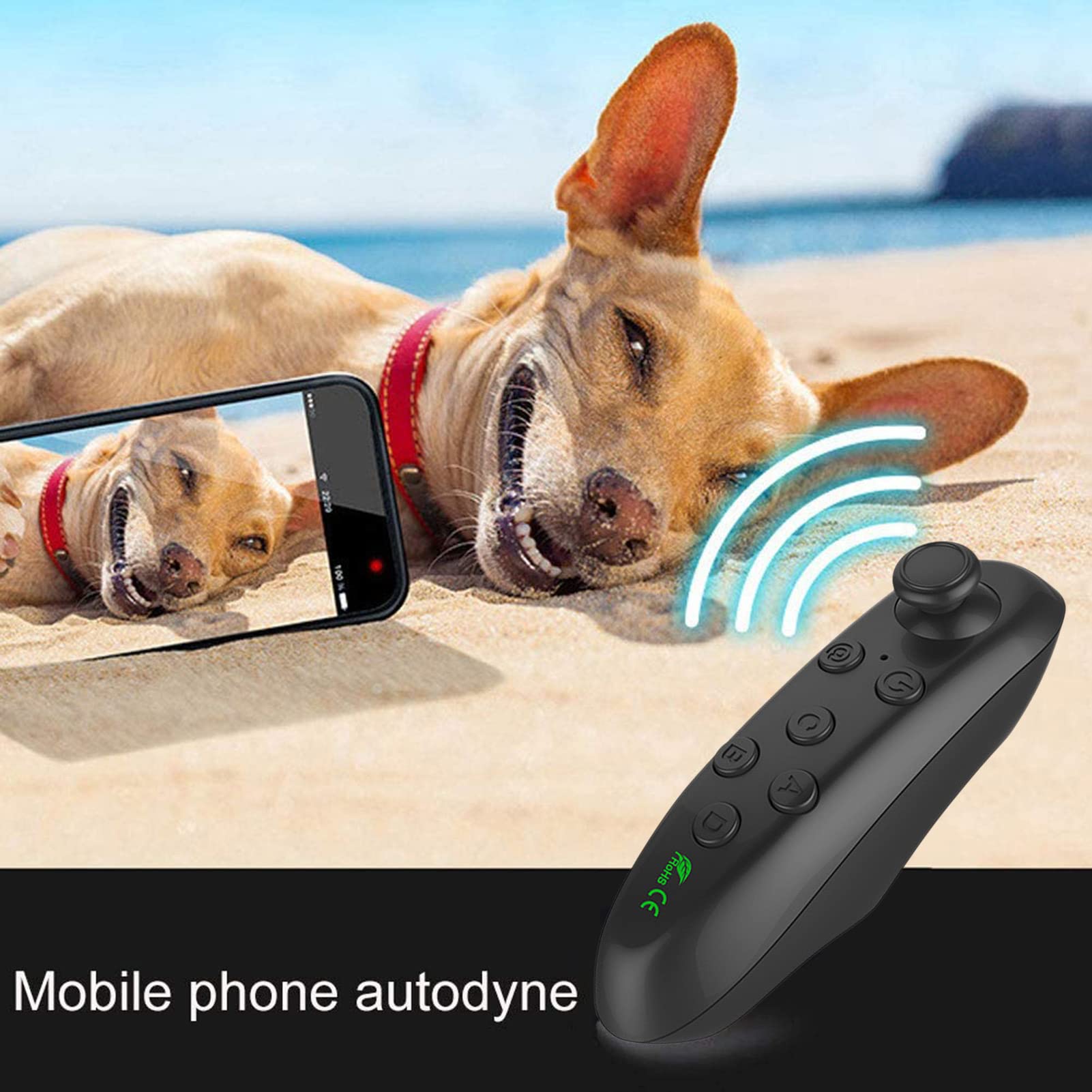 Generico Controller VR,Telecomando VR, Telecomando Wireless per Telefono Cellulare, Telecomando per Joystick con otturatore per Fotocamera Selfie per PC da Gioco, Tablet, Laptop, Smartphone