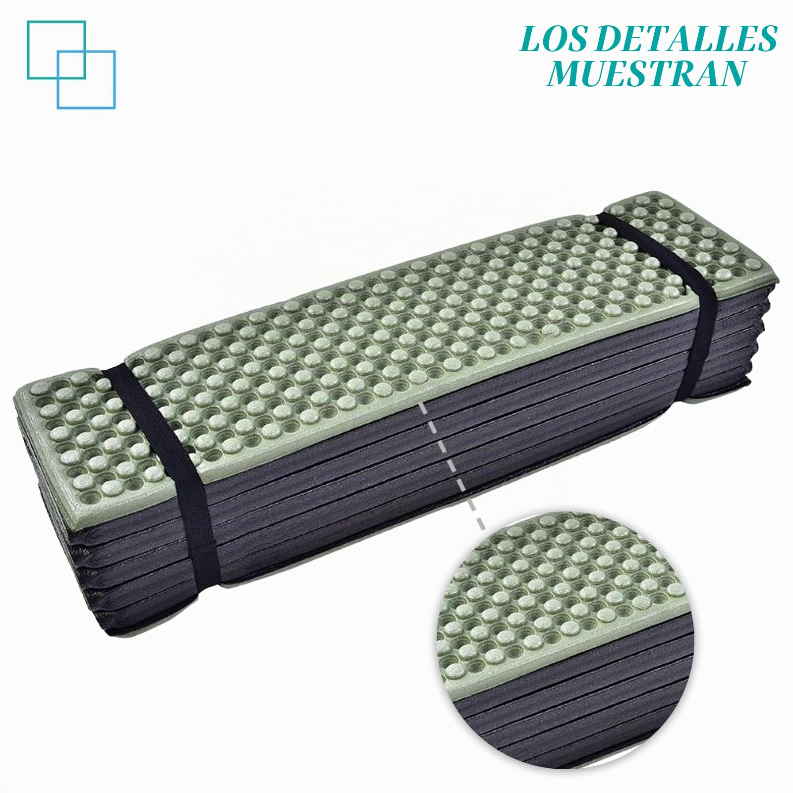 Colchoneta de Espuma Plegable, Colchoneta Plegable para Dormir para Acampar al Aire Libre Esterilla Impermeable Alfombrillas de Descanso, Alfombrillas para Acampar de Espuma para Exteriores(Verde)