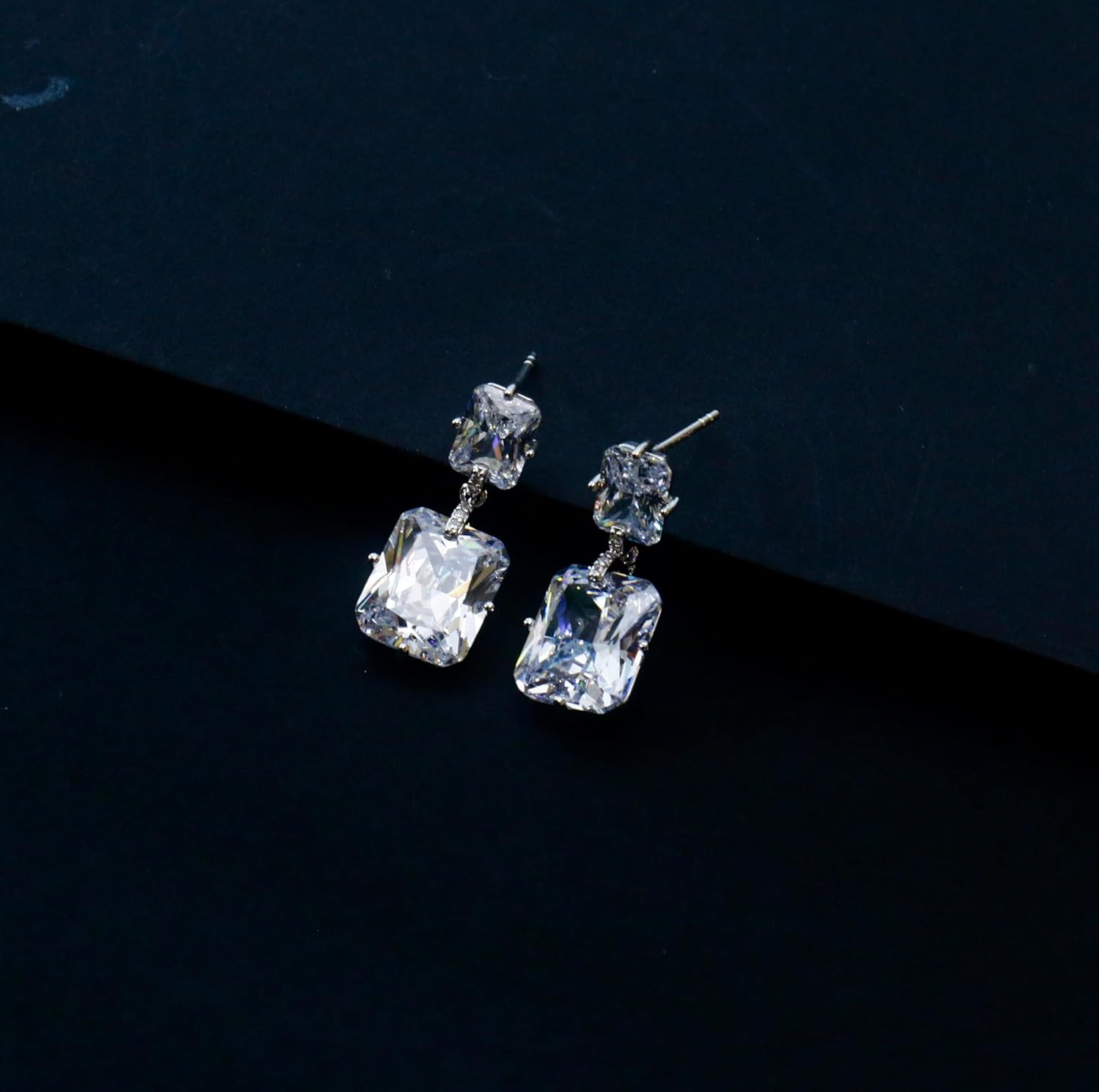 8mm Cubic Zirconia Stud Earrings for Women, Love & Oval Design with 925 Sterling Silver Ear Posts, Dainty Sparkling Jewelry Gift for Daily Wear - Image 3