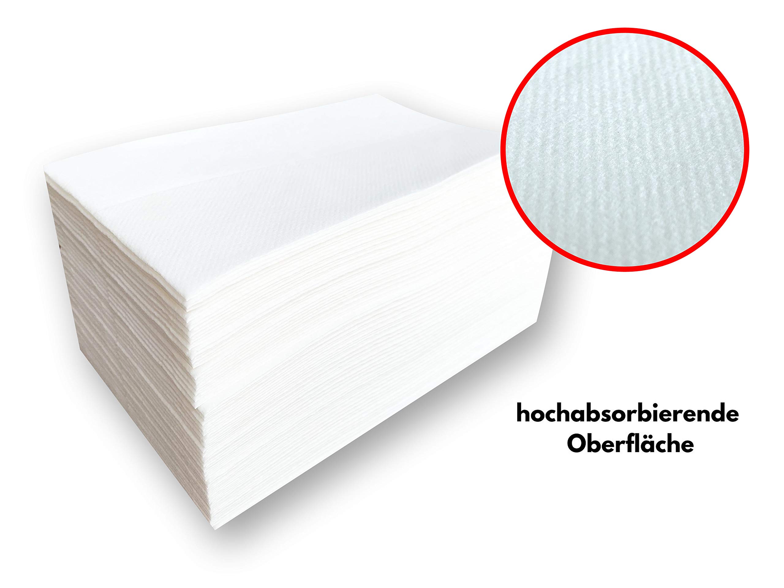 500 Stück Pflegetücher/Einmalwaschlappen Baby - trocken, seifenfrei, aus Zellulose - für Baby, Kosmetik, Pflege - weich, sensitiv & besonders saugstark, 1 Karton á 500 Tücher