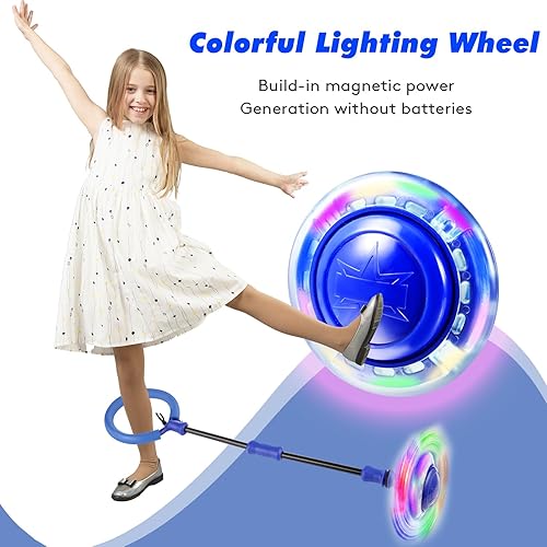 Miniatura 4 de Amble Skip Ball for Kids - Ankle Skip It Ball Jump Rope - Birthday Gift for Girls and Boys - Foldable Flashing Swing Ball - Indoor Outdoor Games