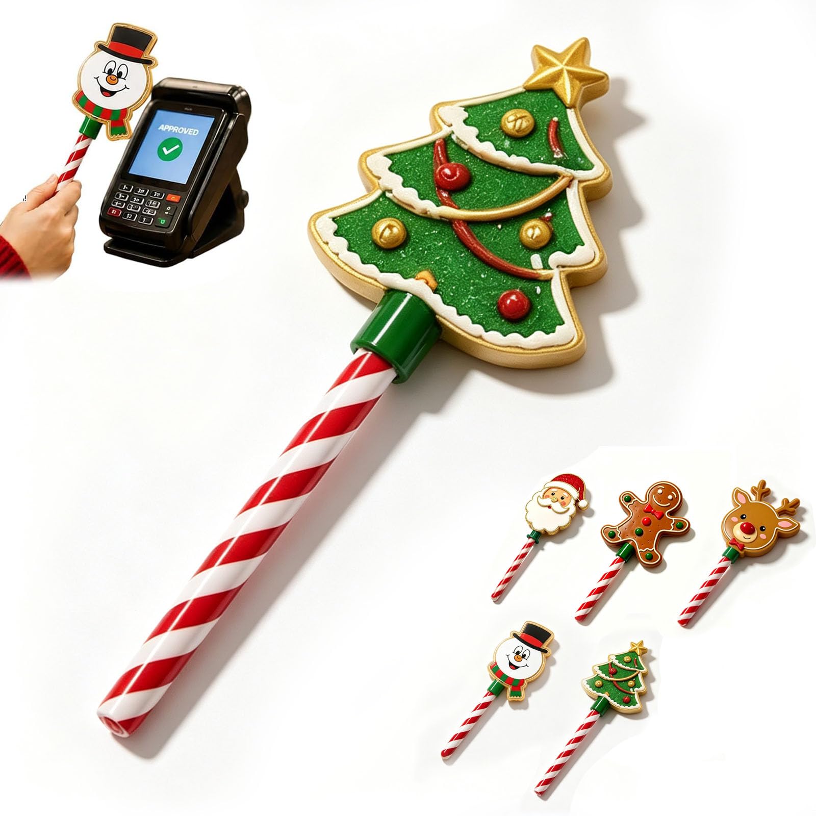 Christmas Tap Wand - Credit Card Wand Tap To Pay Wand (Tree)