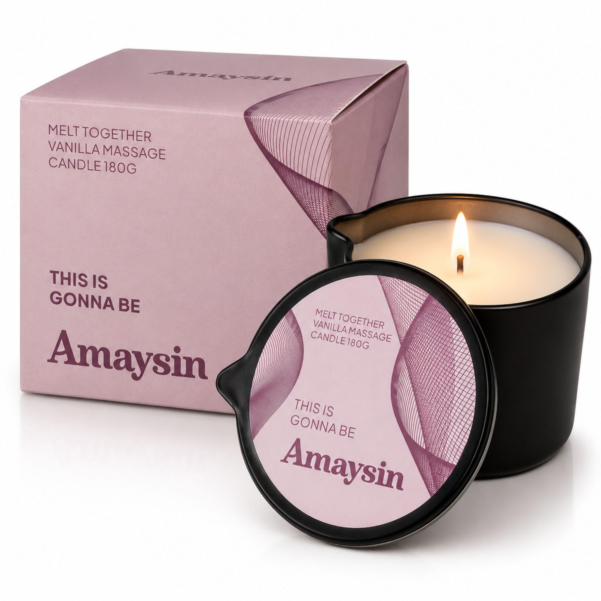 Bougie de Massage Vanille 180g Idee Cadeau