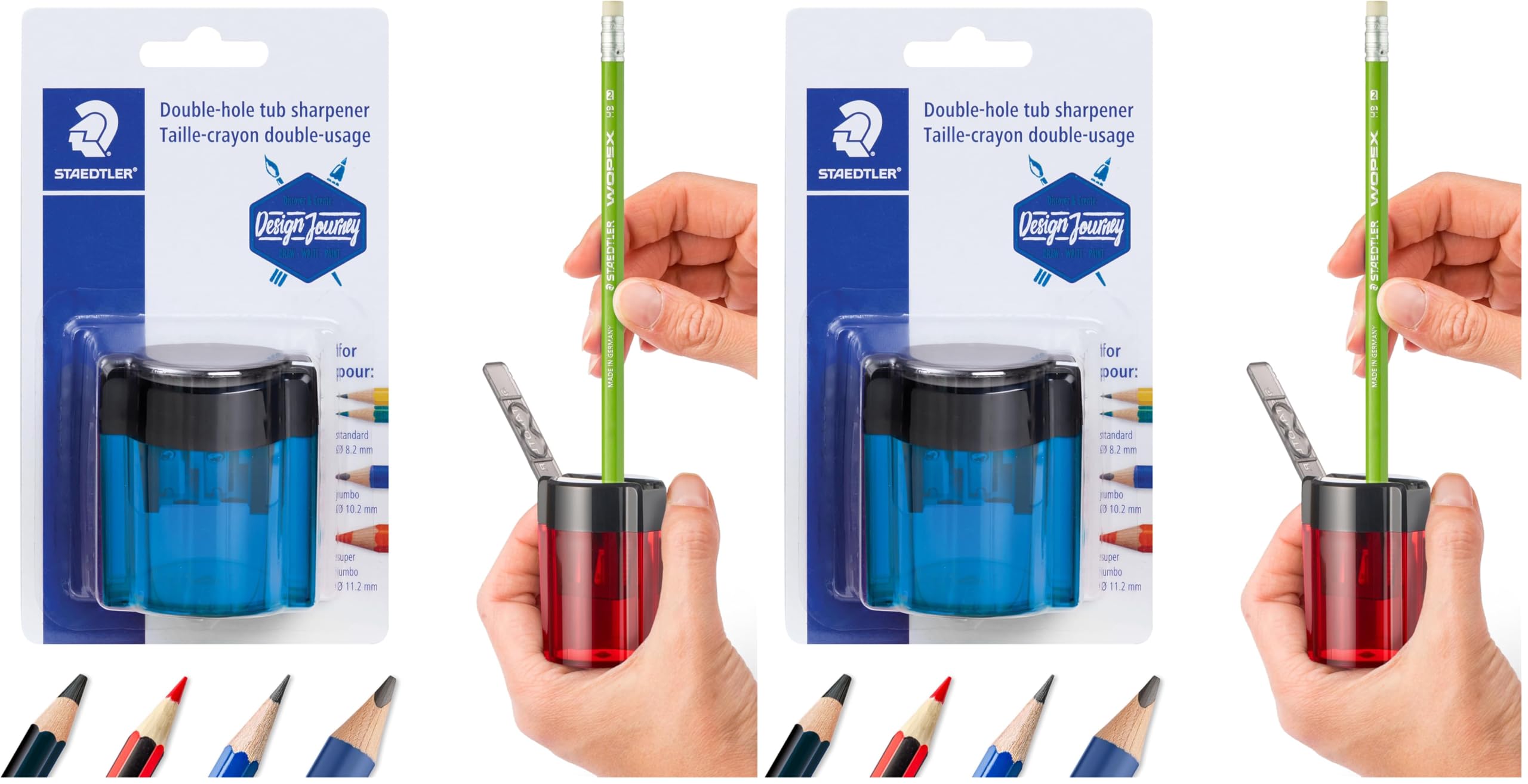 Amazon.com: STAEDTLER(R 2-Hole Metal Pencil Sharpener (assorted