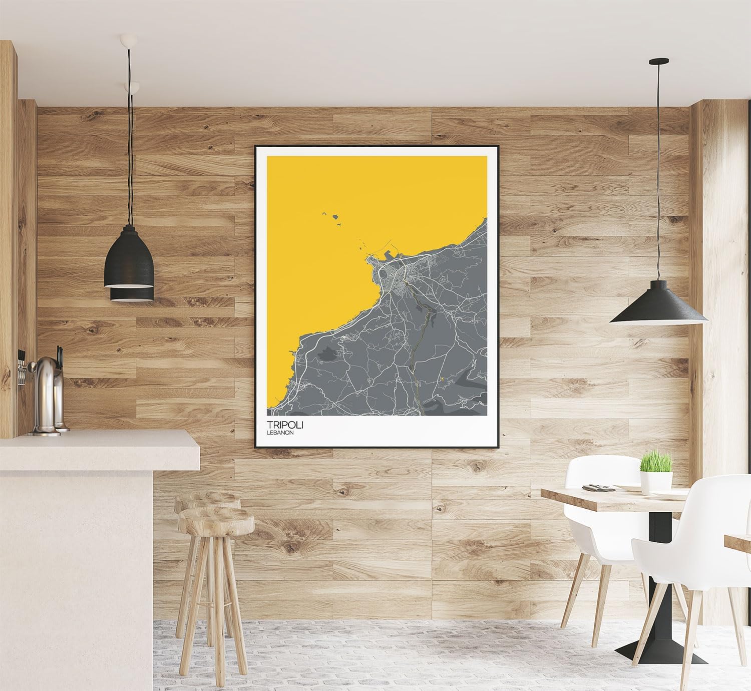 Modern Colored Hometown Poster of Tripoli Lebanon 2 | 11x17 12x18 16x24 24x36 Unframed Wall Art | Minimalism City Traveler Print | Minimal Gift | Minimalist Home Office Decor