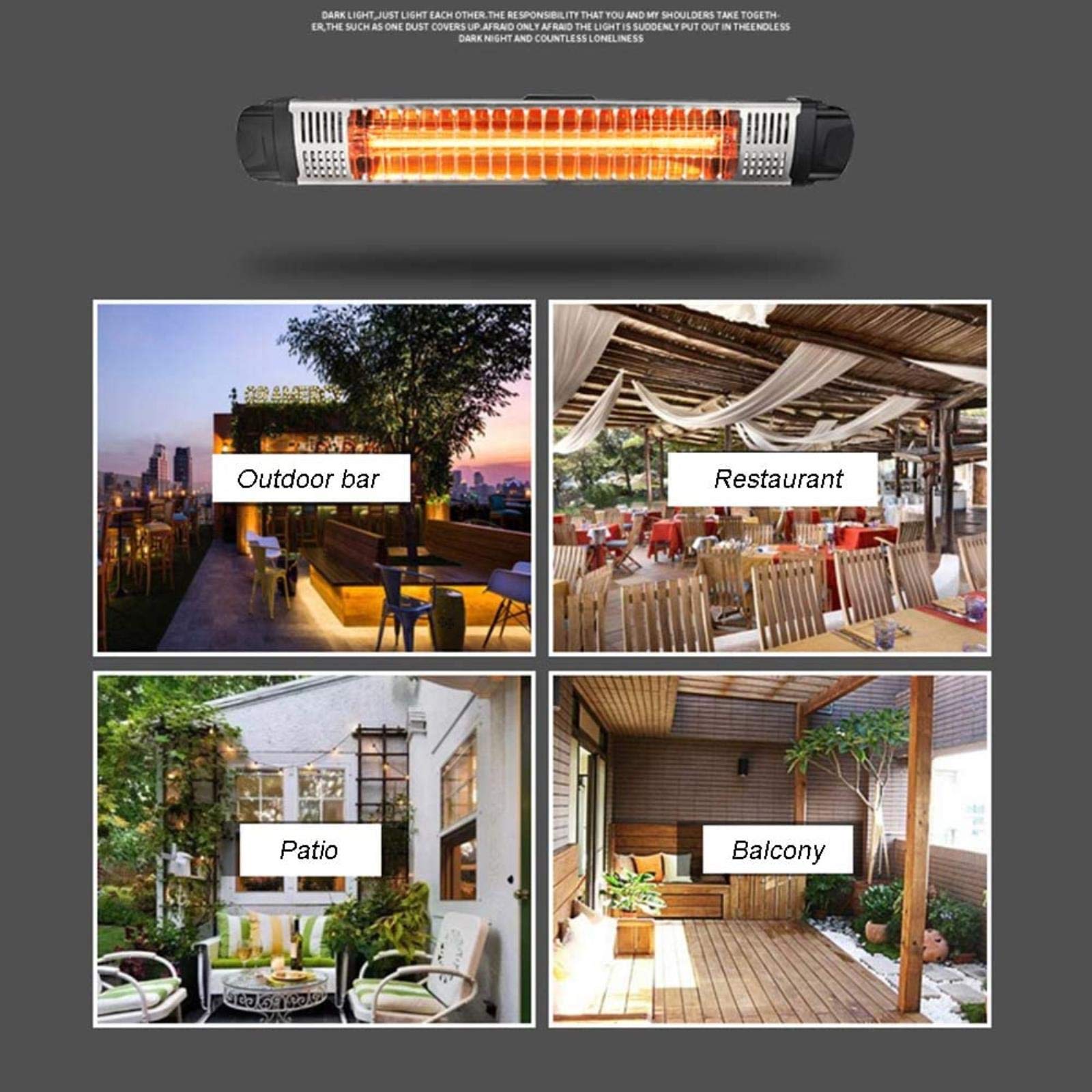Buy Outdoor Patio Heater Walled Heater For Garden Terrace Restaurant