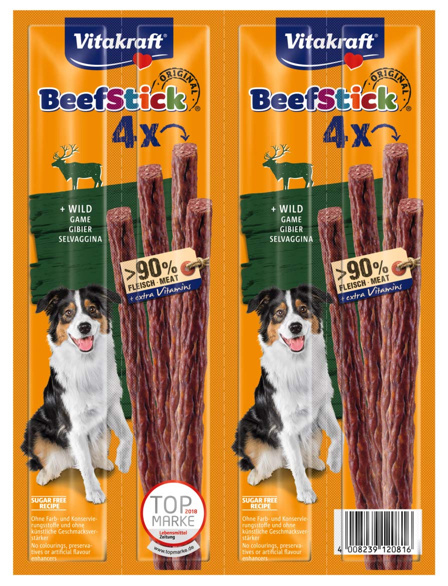 Beef Stick au Gibier Vitakraft, snack à la viande de qualité premium pour chien