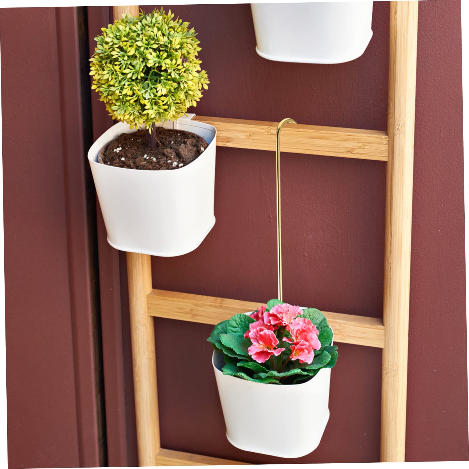 Baluue 10pièces Crochets s Solides Pour Suspendre Les Pots De Fleurs Longs Crochets De Suspension Robustes Pour Plantes Jardin